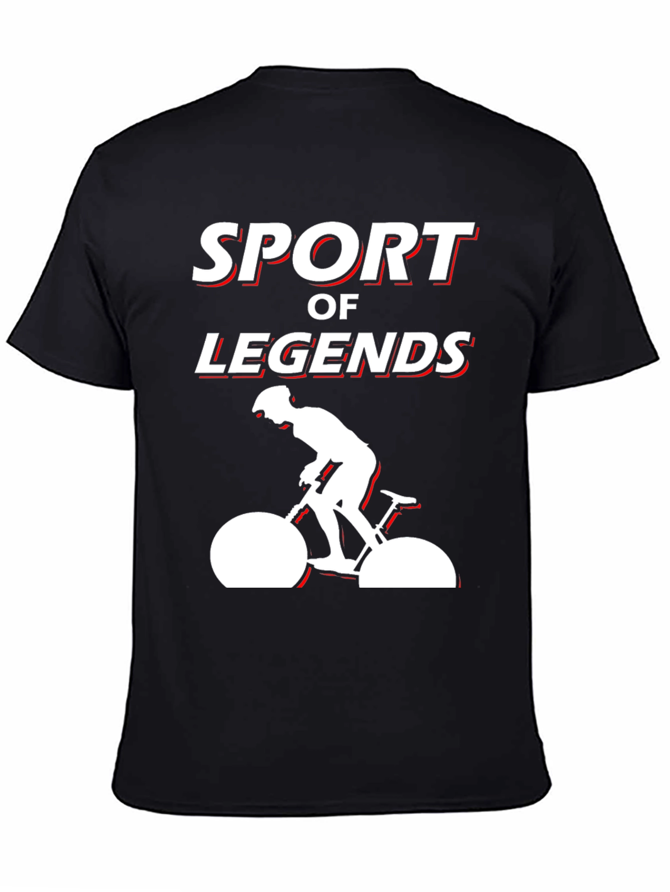 Black Sport of Legends Cycling T-Shirt view 4