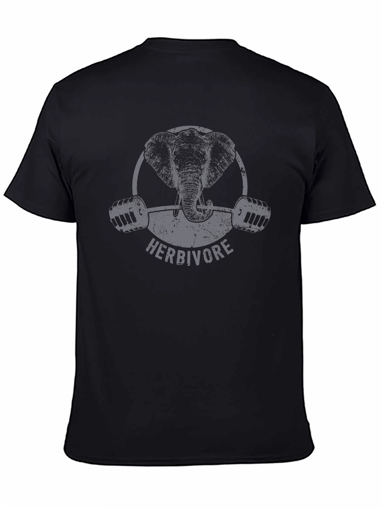 Black Herbivore Elephant Gym T-Shirt - Black view 4