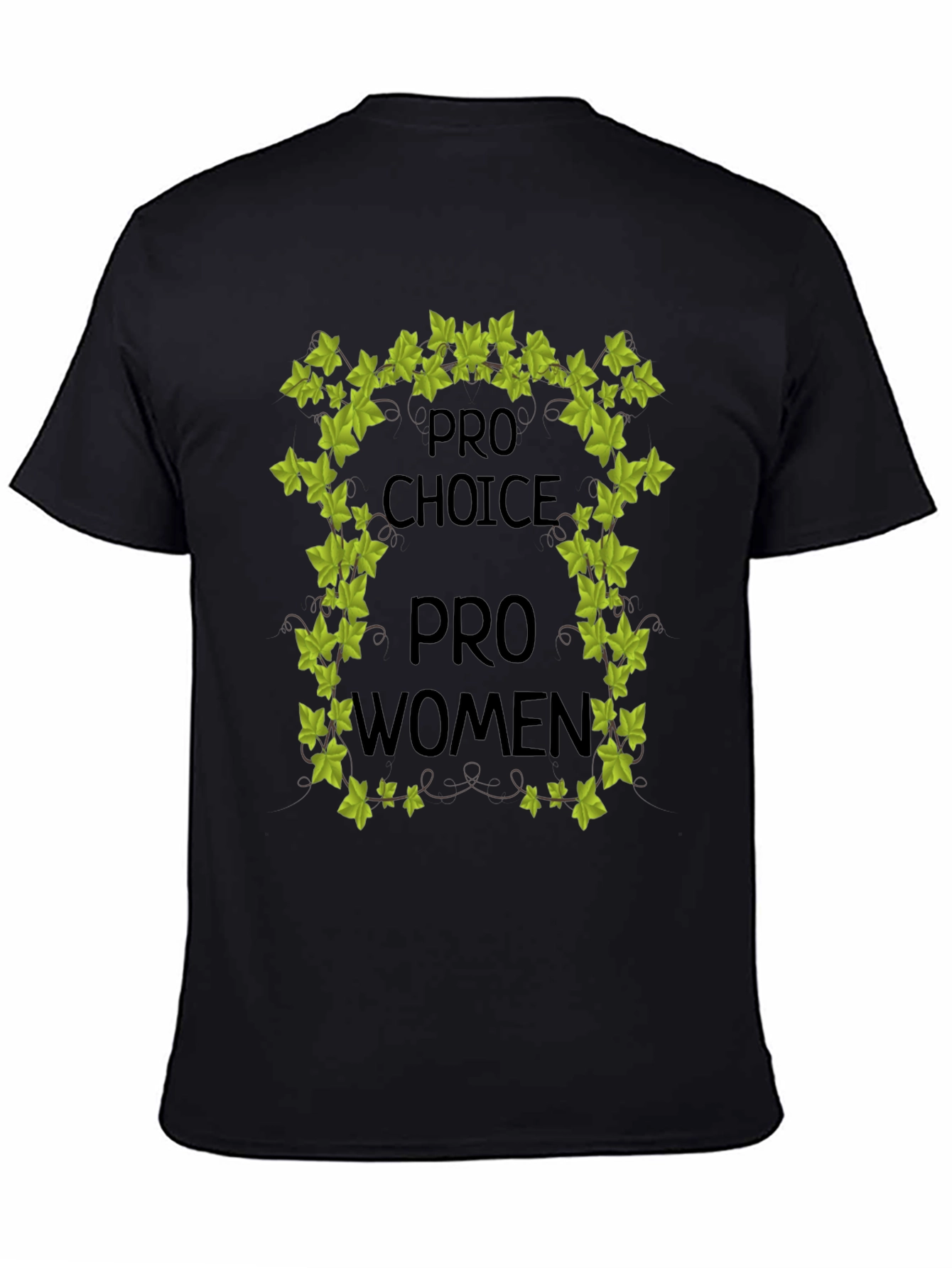 Black Pro Choice Pro Women Graphic Tee view 4