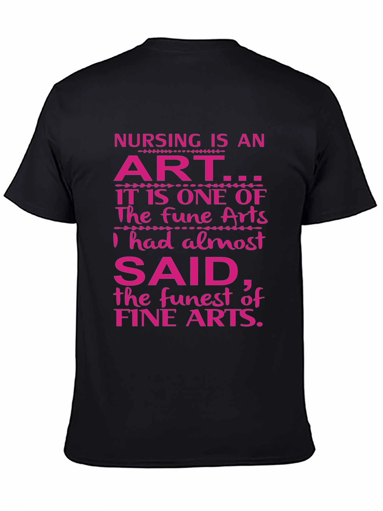 Black Nursing is an Art Graphic Tee view 4