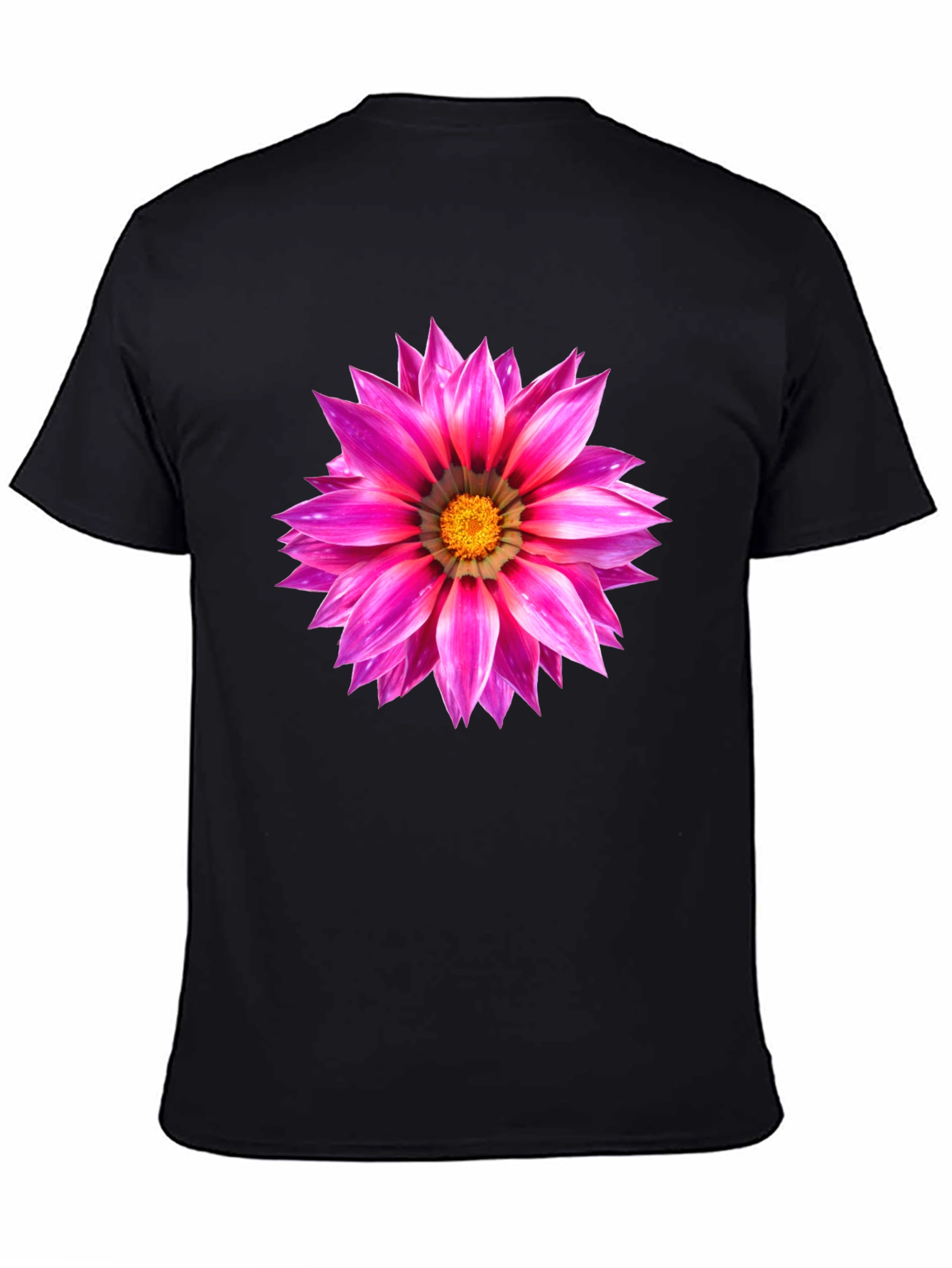 Pink Flower Graphic Tee - Mens Casual Shirt - 4