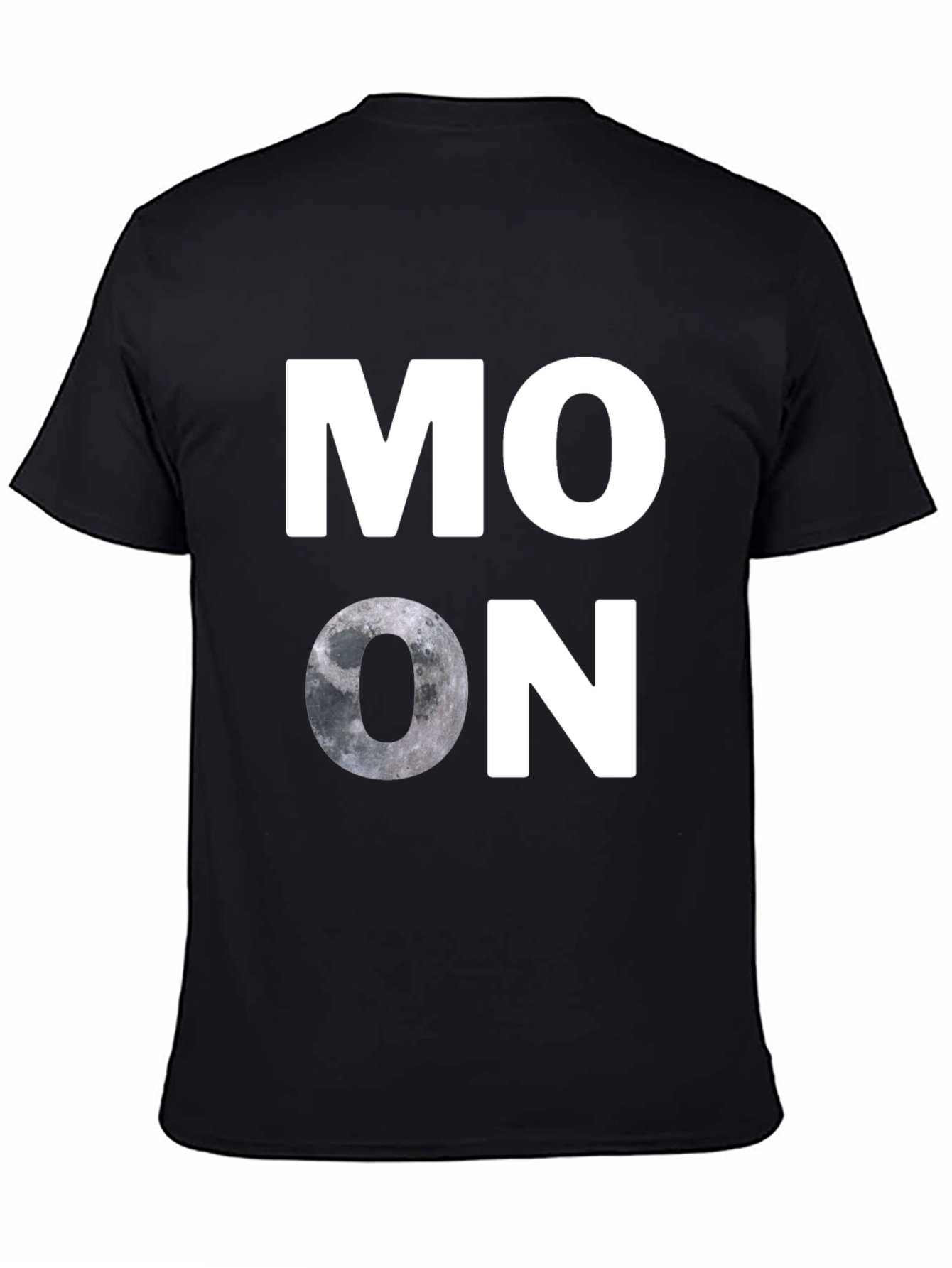 Black Moon Graphic T-Shirt - Casual Black Tee view 4