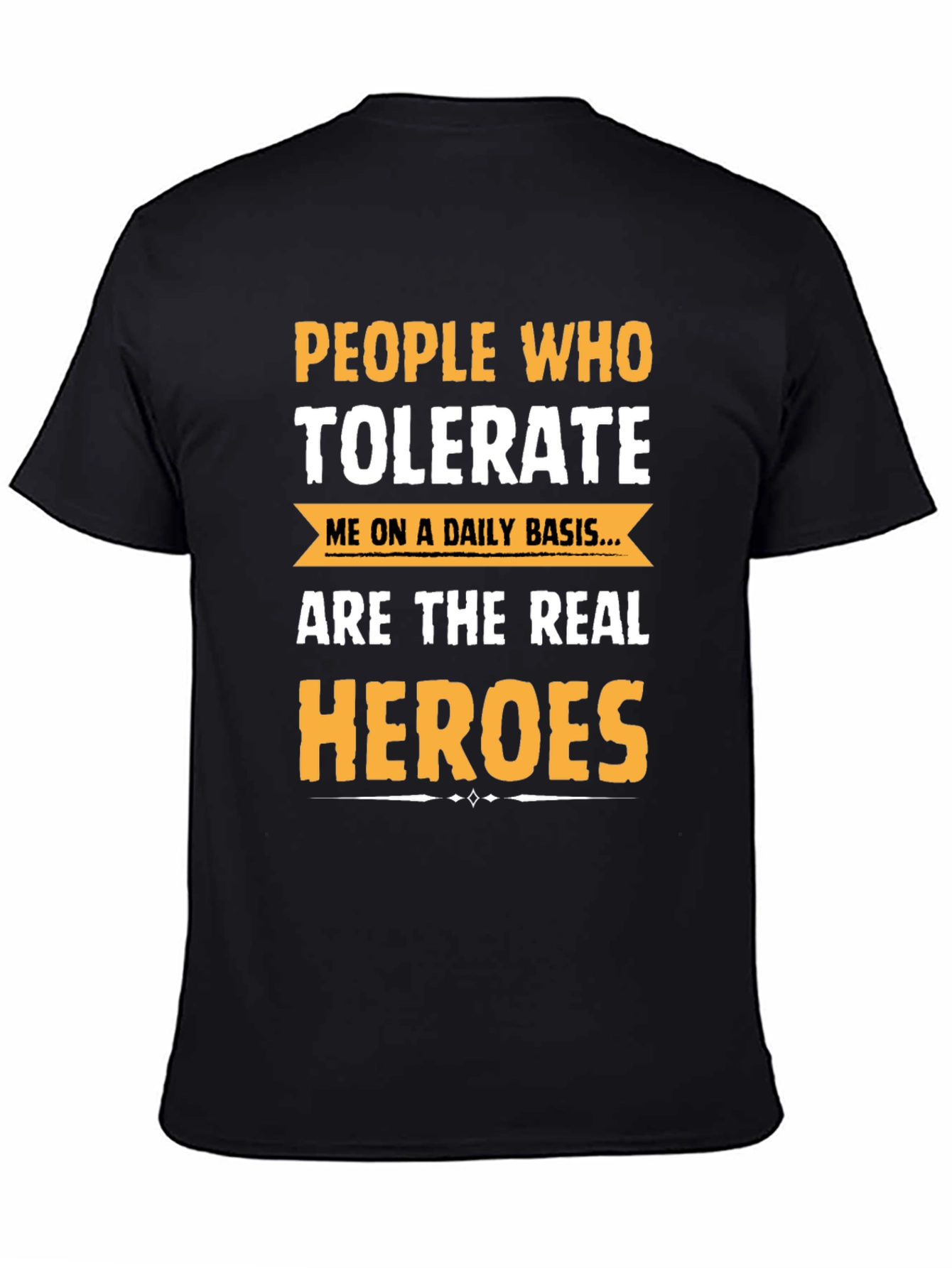Black People Who Tolerate Me Funny Graphic Tee view 4