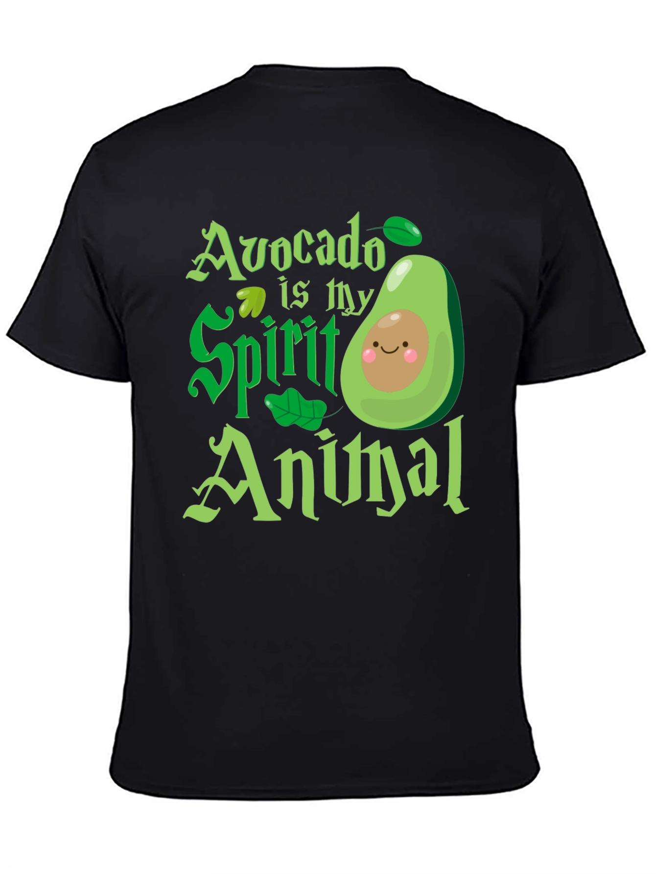 Black Avocado is My Spirit Animal - Graphic T-Shirt view 4