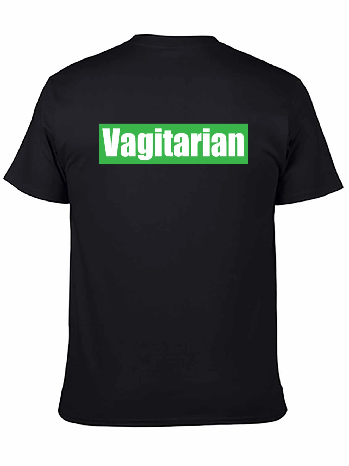 Black Vagitarian T-Shirt - Novelty Graphic Tee view 4