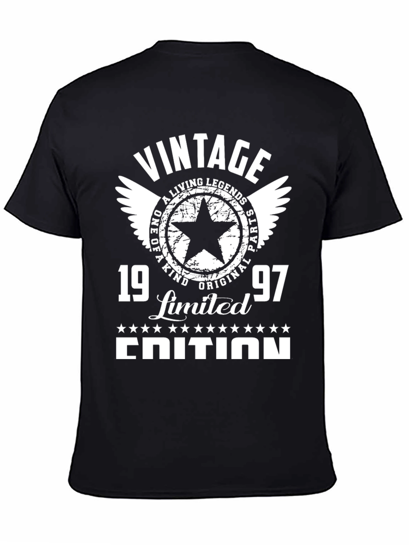 Black Vintage 1997 Limited Edition T-Shirt view 4