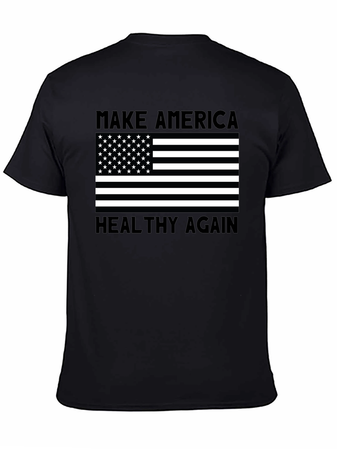Black Make America Healthy Again Tee view 4