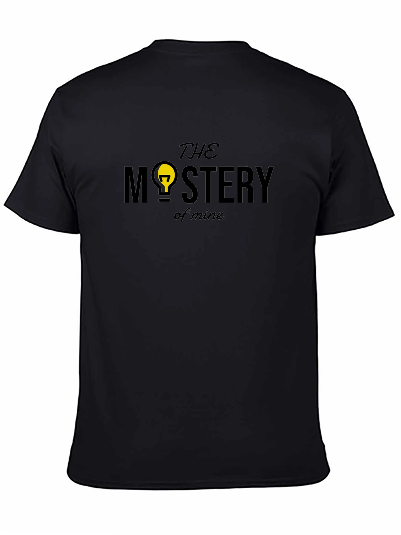 Black The Mystery of Mine T-Shirt - Black view 4