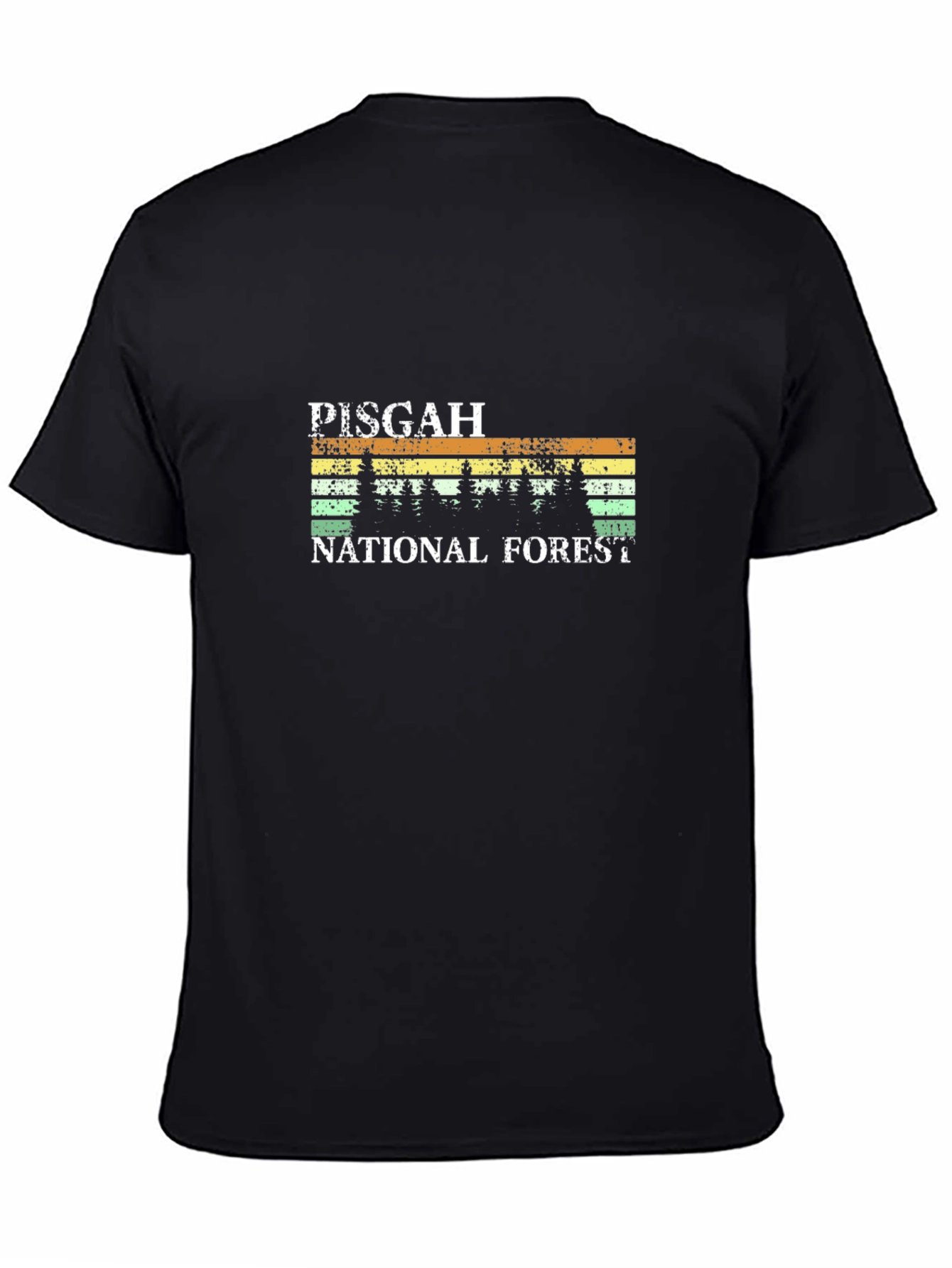 Black Pisgah National Forest Graphic T-Shirt view 4