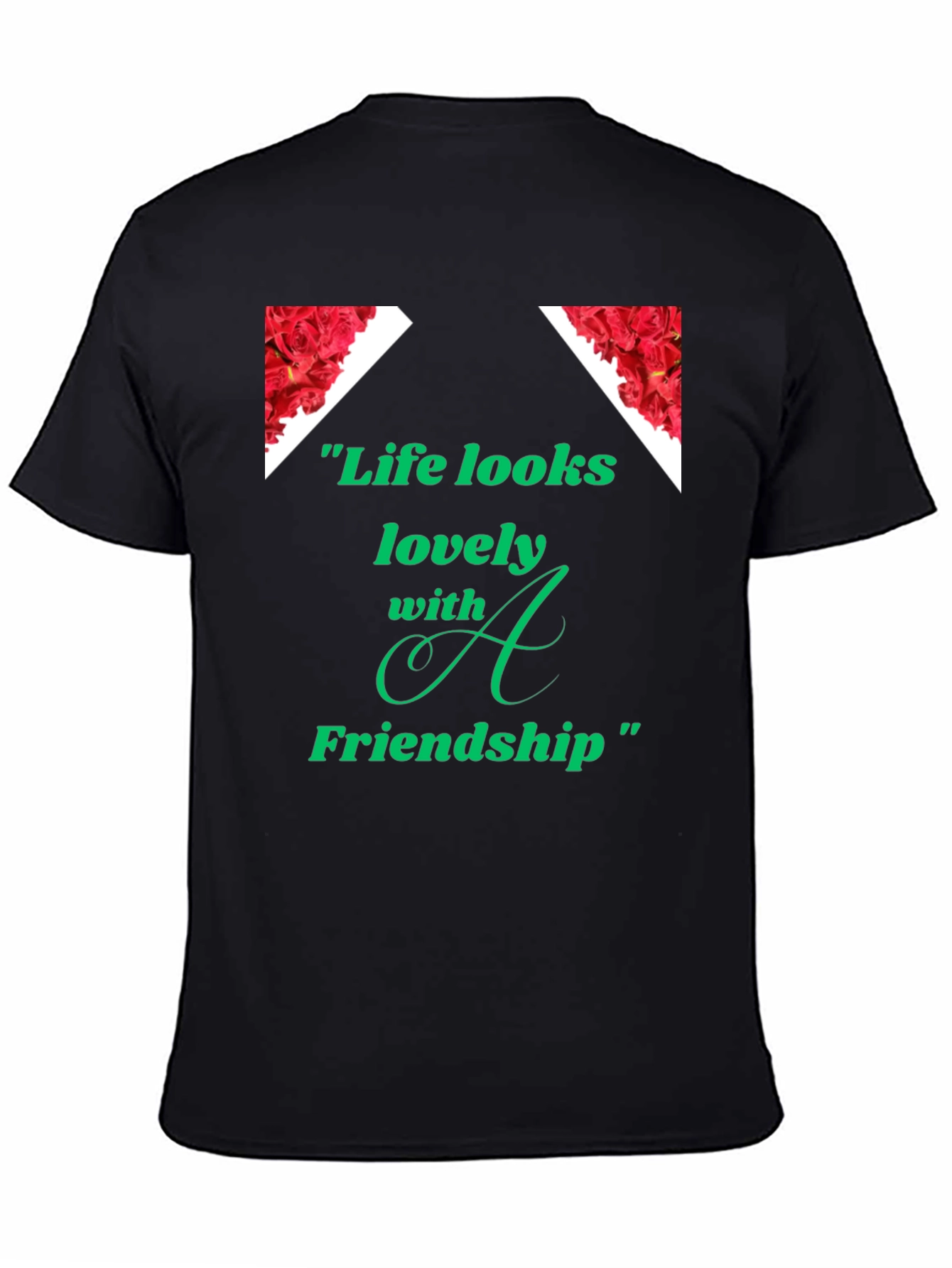 Black Life Looks Lovely Friendship Graphic Tee view 4