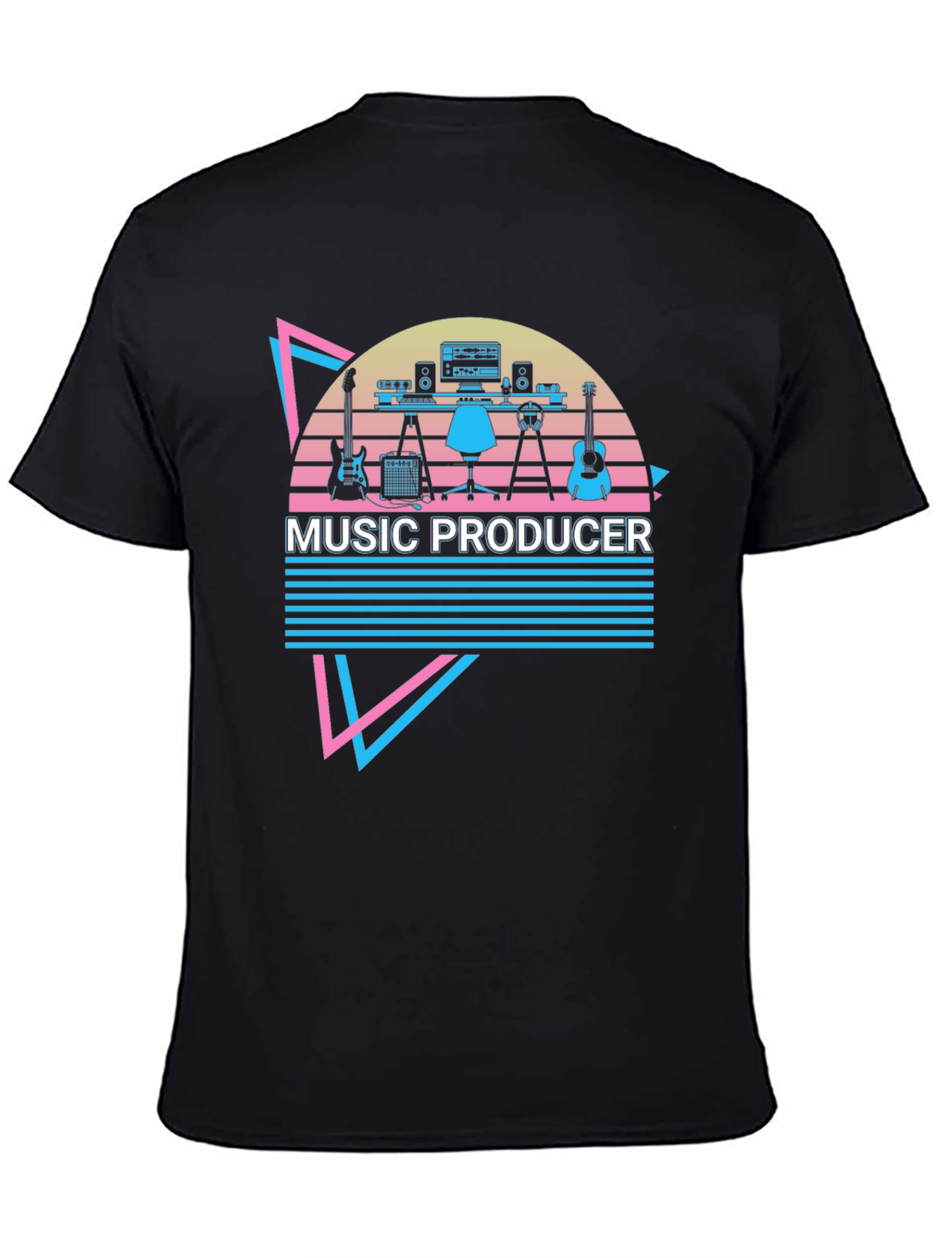 Black Music Producer Graphic Tee - Retro Style view 4