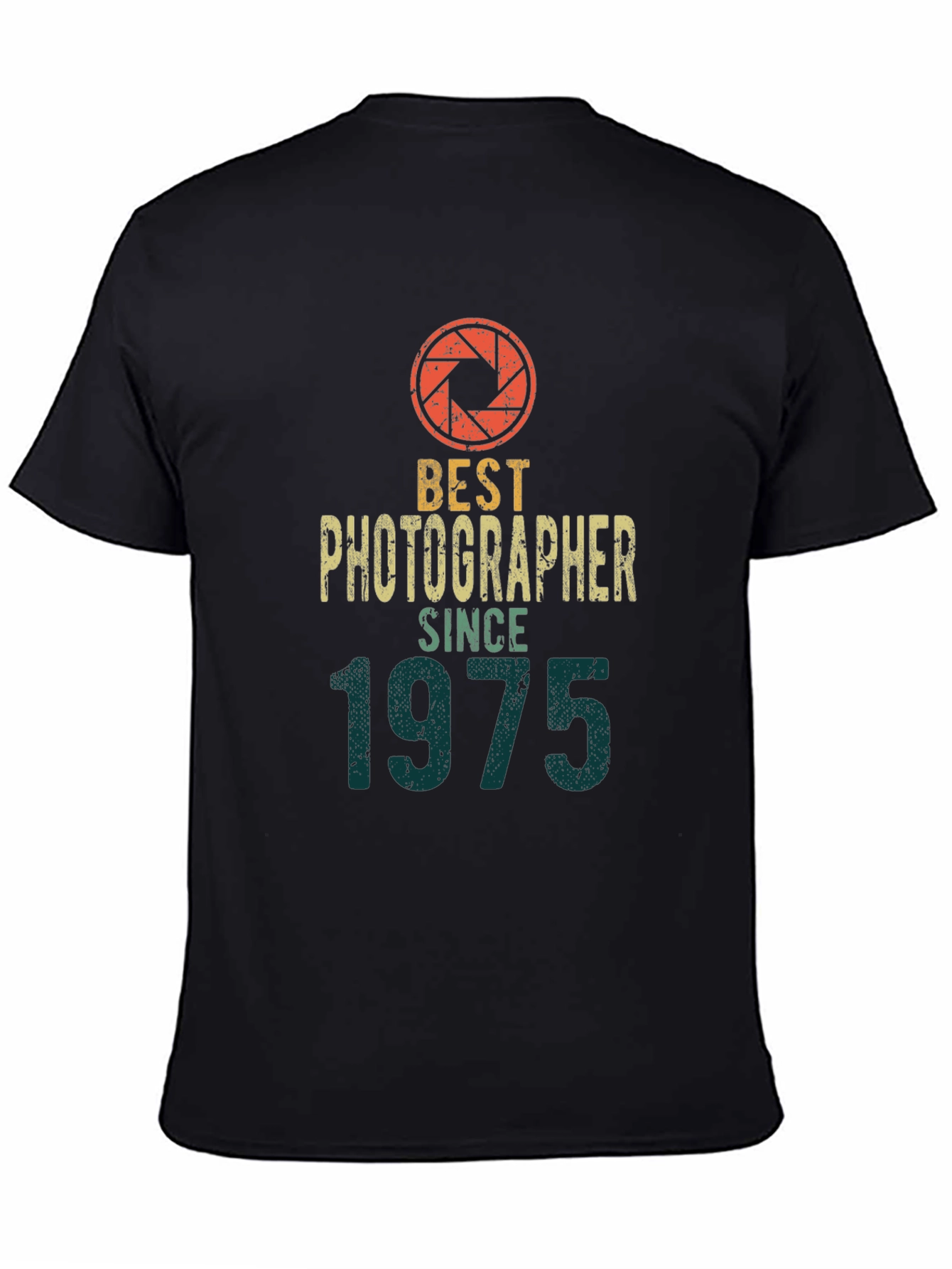 Black Best Photographer Since 1975 Graphic Tee view 4