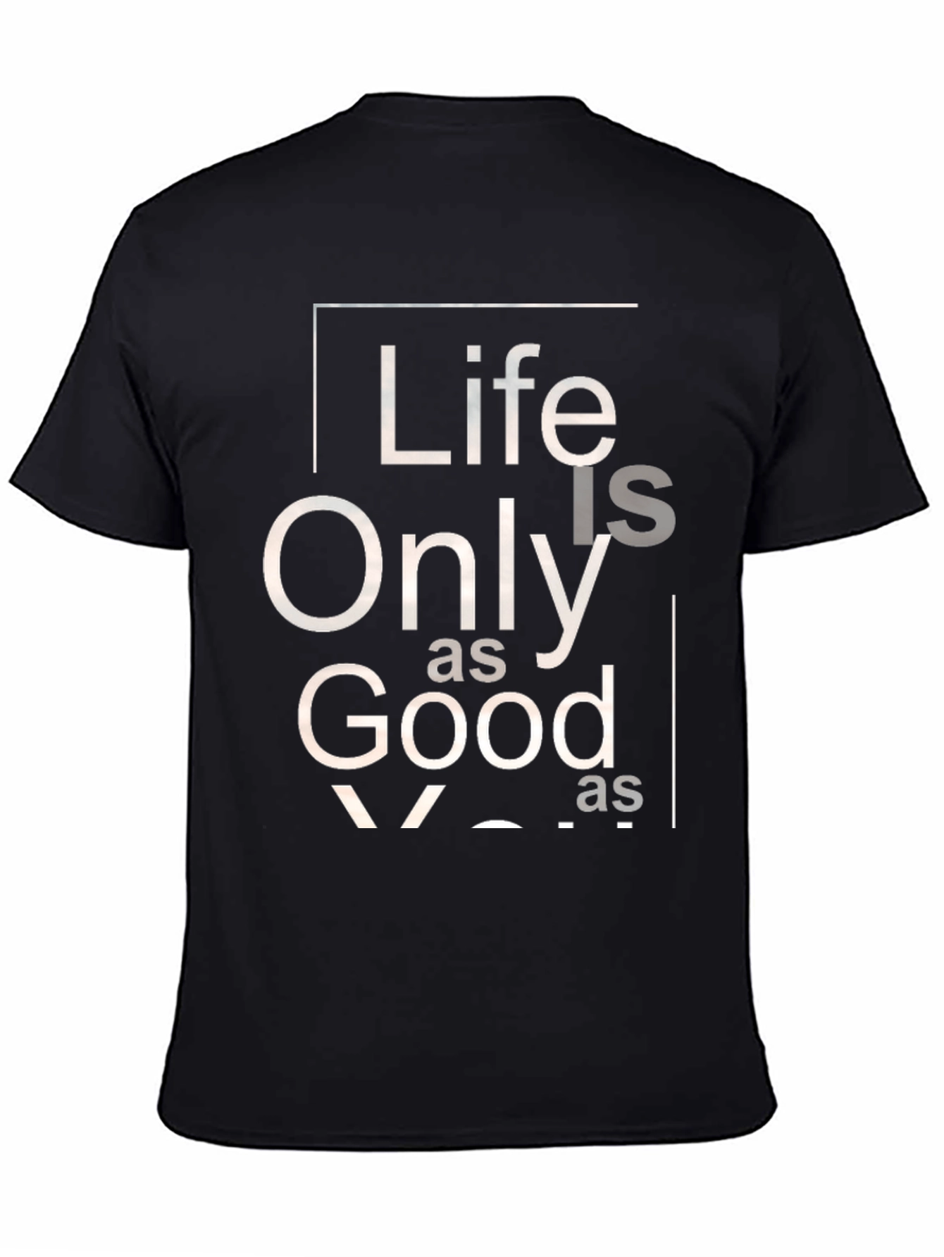 Black Life is Only as Good T-Shirt - Black view 4