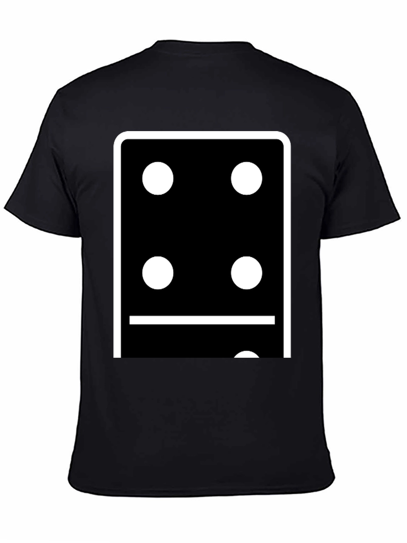 Black Domino Six T-Shirt - Stylish Casual Wear view 4