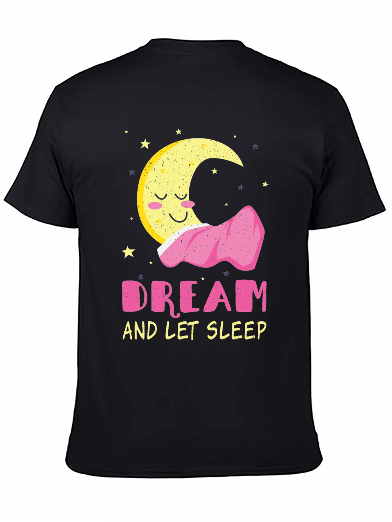 Black Dream and Let Sleep Graphic Tee - Soft Cotton Blend view 4