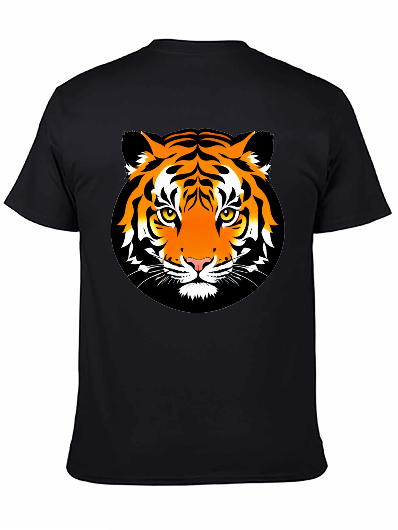 Black Tiger Graphic Tee - Bold Animal Print T-Shirt view 4