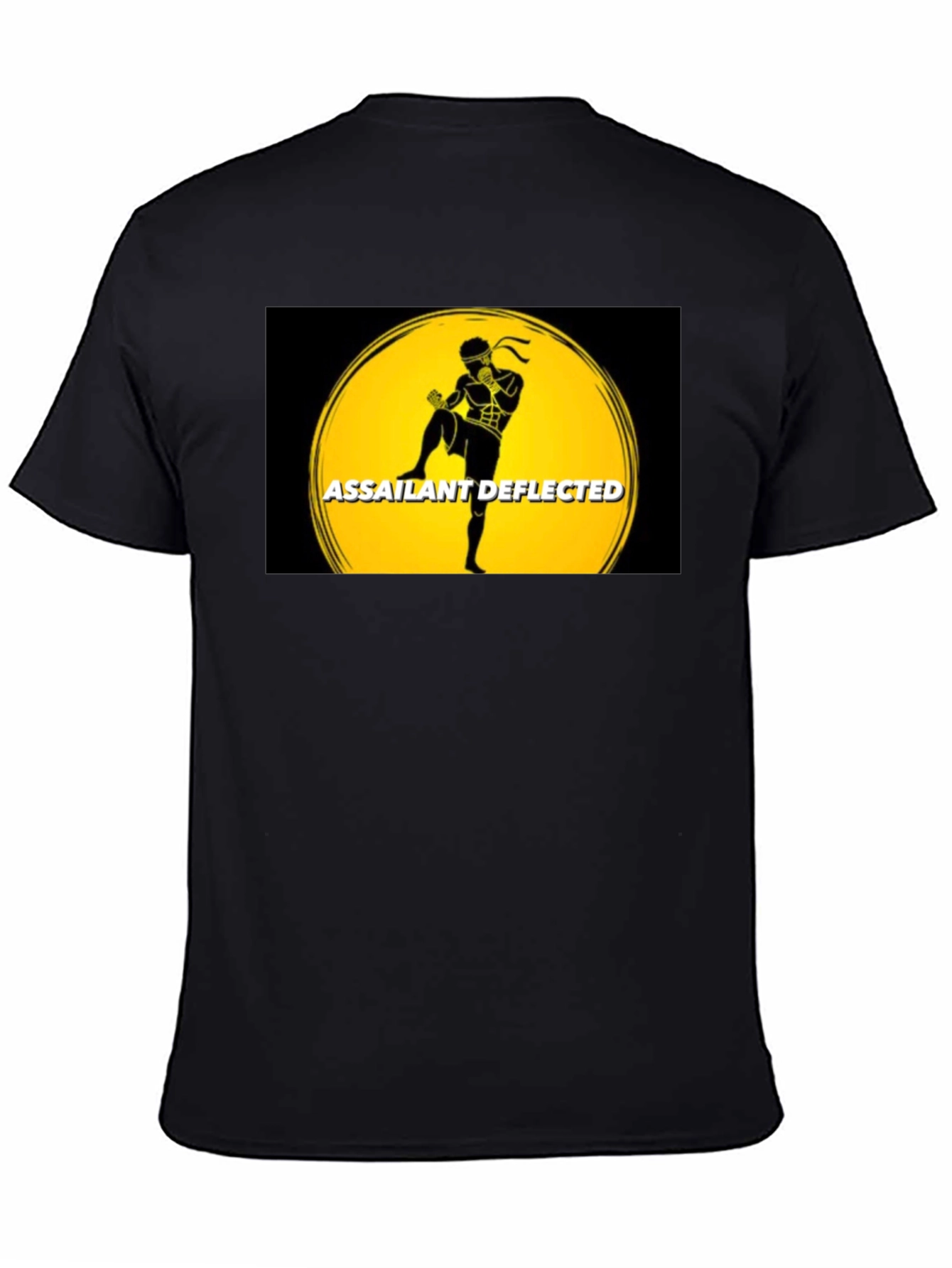 Black Assailant Deflected T-Shirt Black view 4