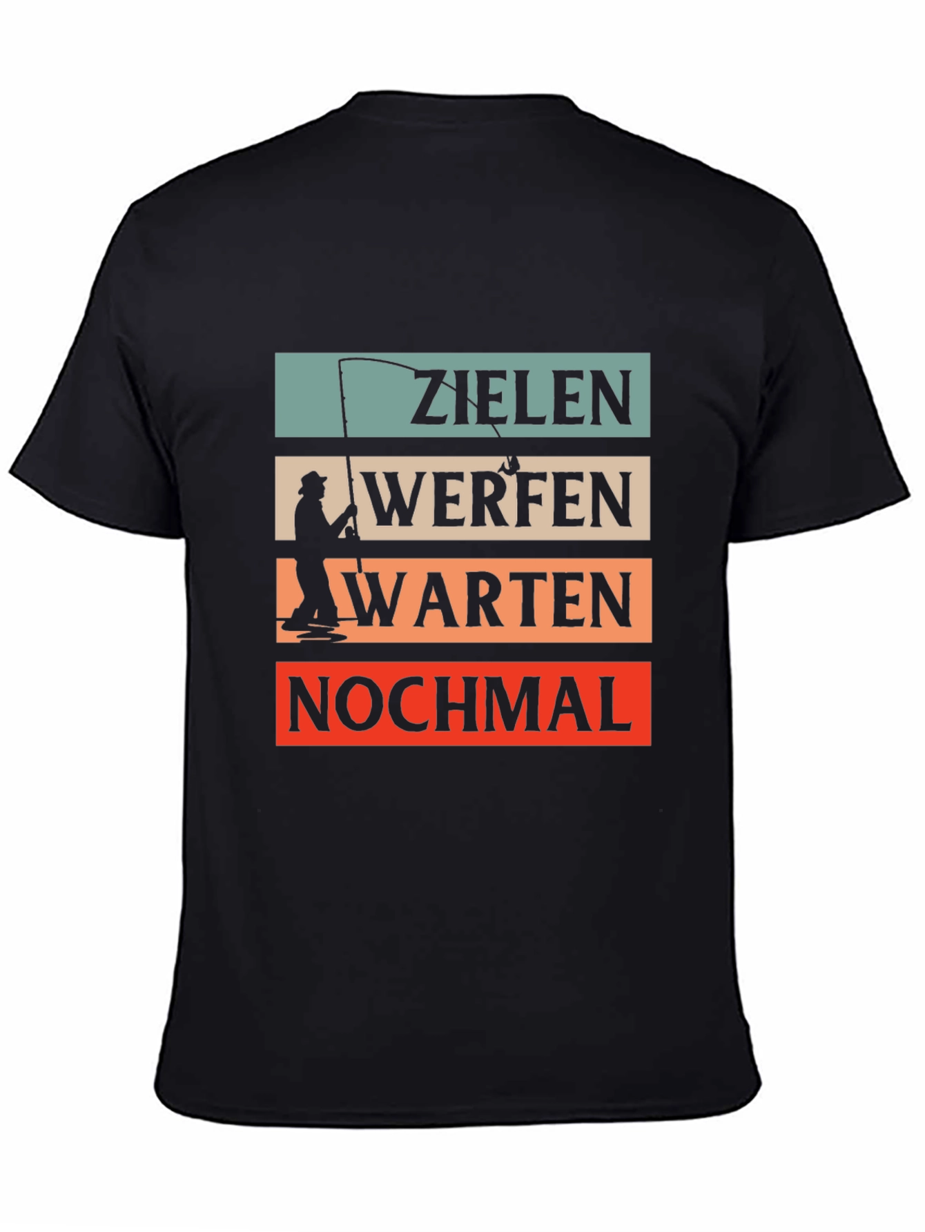 Black Zielan Werfen Warten T-Shirt view 4