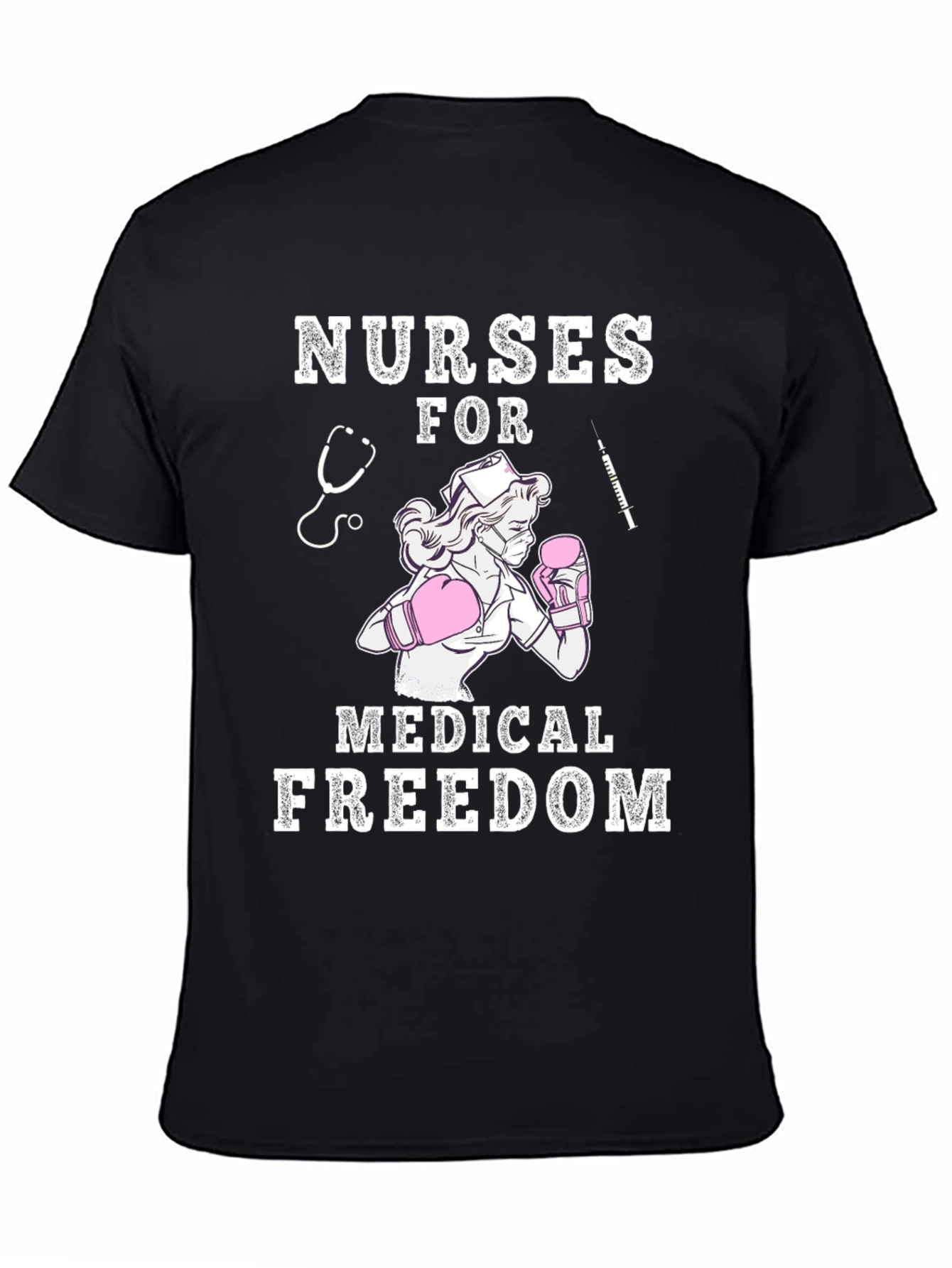 Black Nurses for Medical Freedom T-Shirt view 4