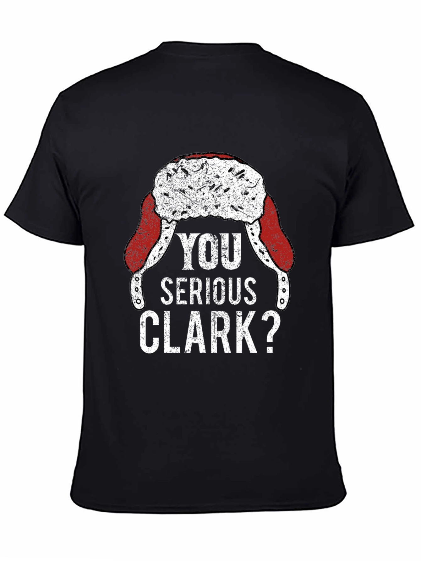 Black You Serious Clark? Funny Christmas T-Shirt view 4
