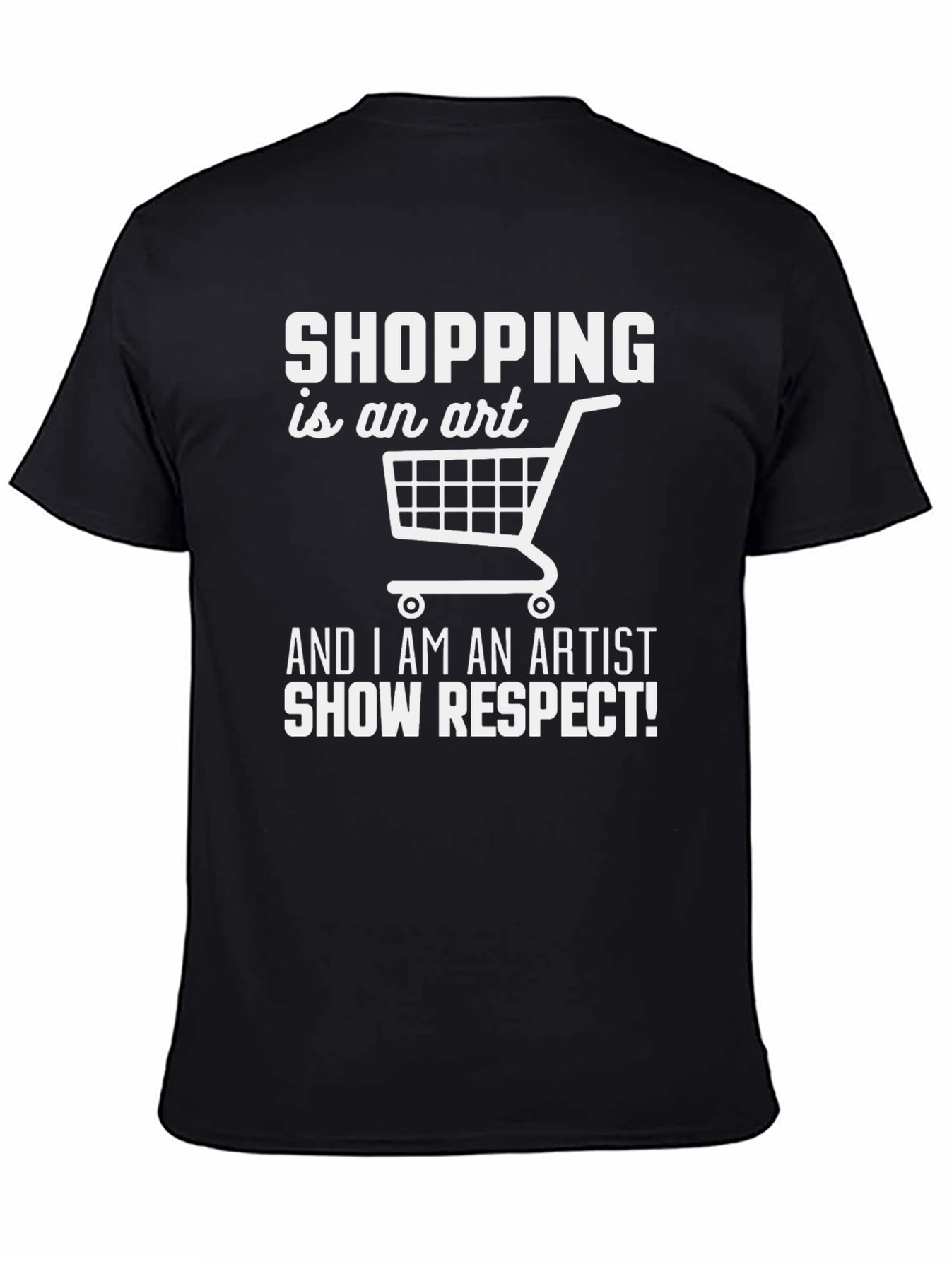 Black Shopping is an Art T-Shirt view 4