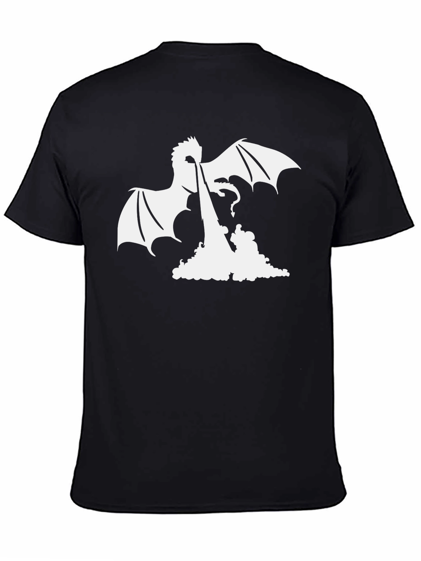 Black Dragon Fire Graphic Tee - Black view 4