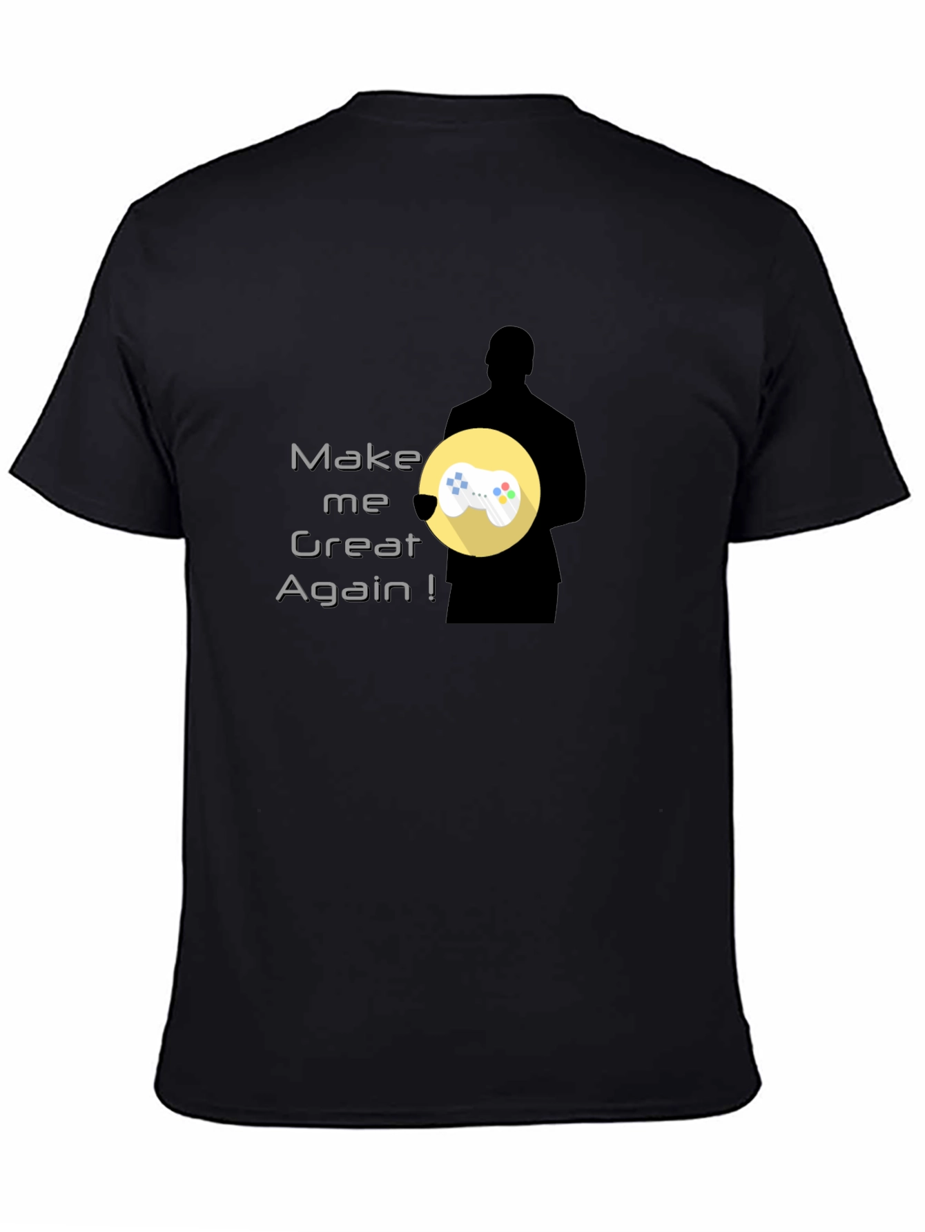 Black Make Me Great Again Gaming T-Shirt view 4