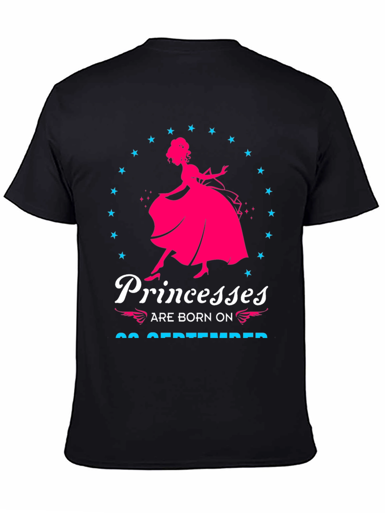 Black Princesses Are Born on September T-Shirt view 4
