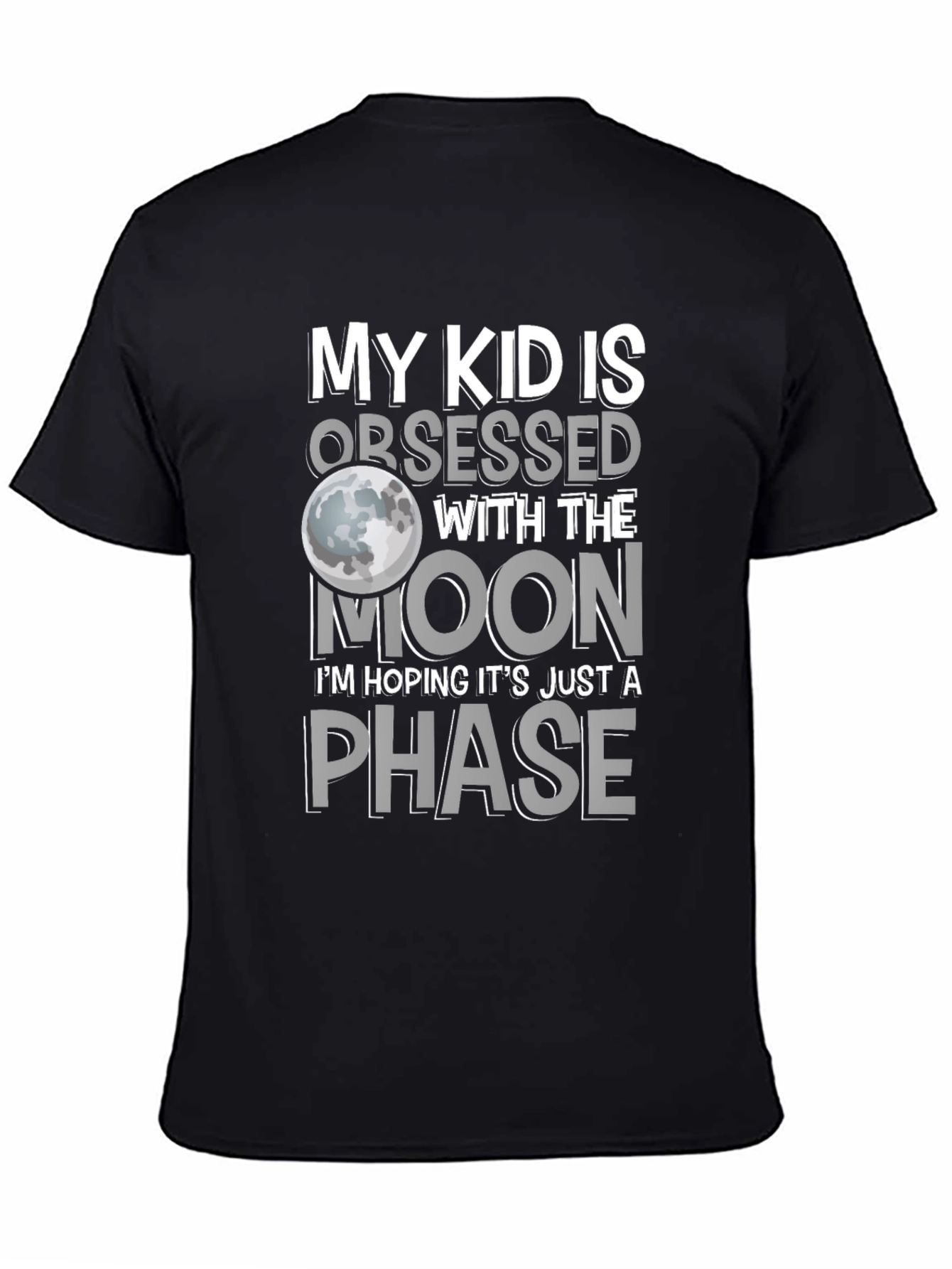 Black Moon Obsessed Kid Graphic T-Shirt view 4