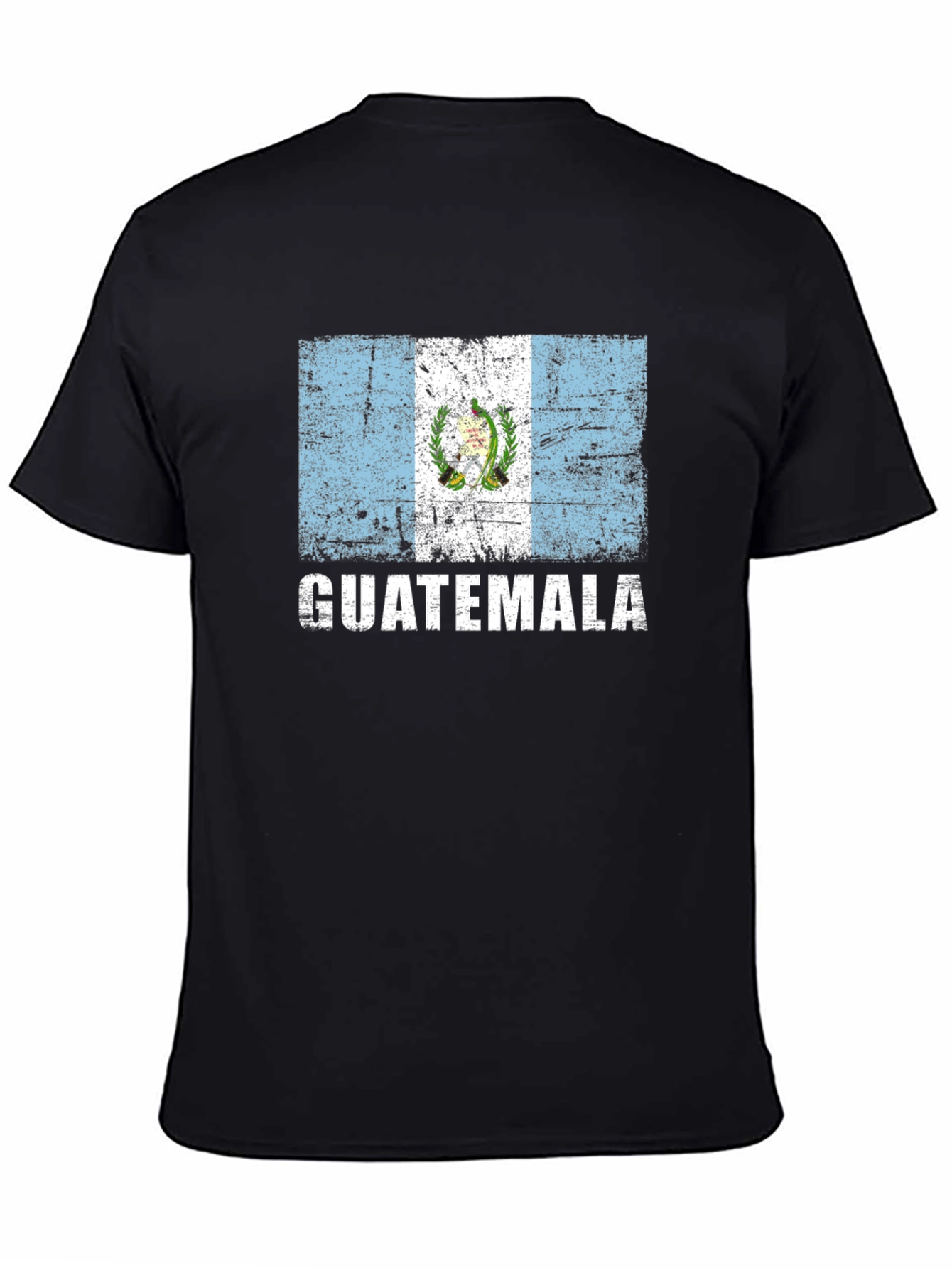 Guatemala Flag Graphic T-Shirt - Distressed Design - 4
