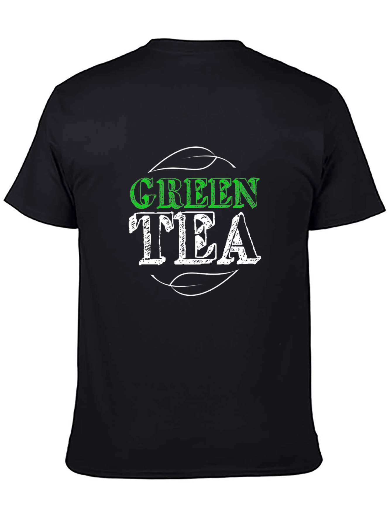 Black Green Tea Graphic Tee - Trendy Casual Shirt view 4