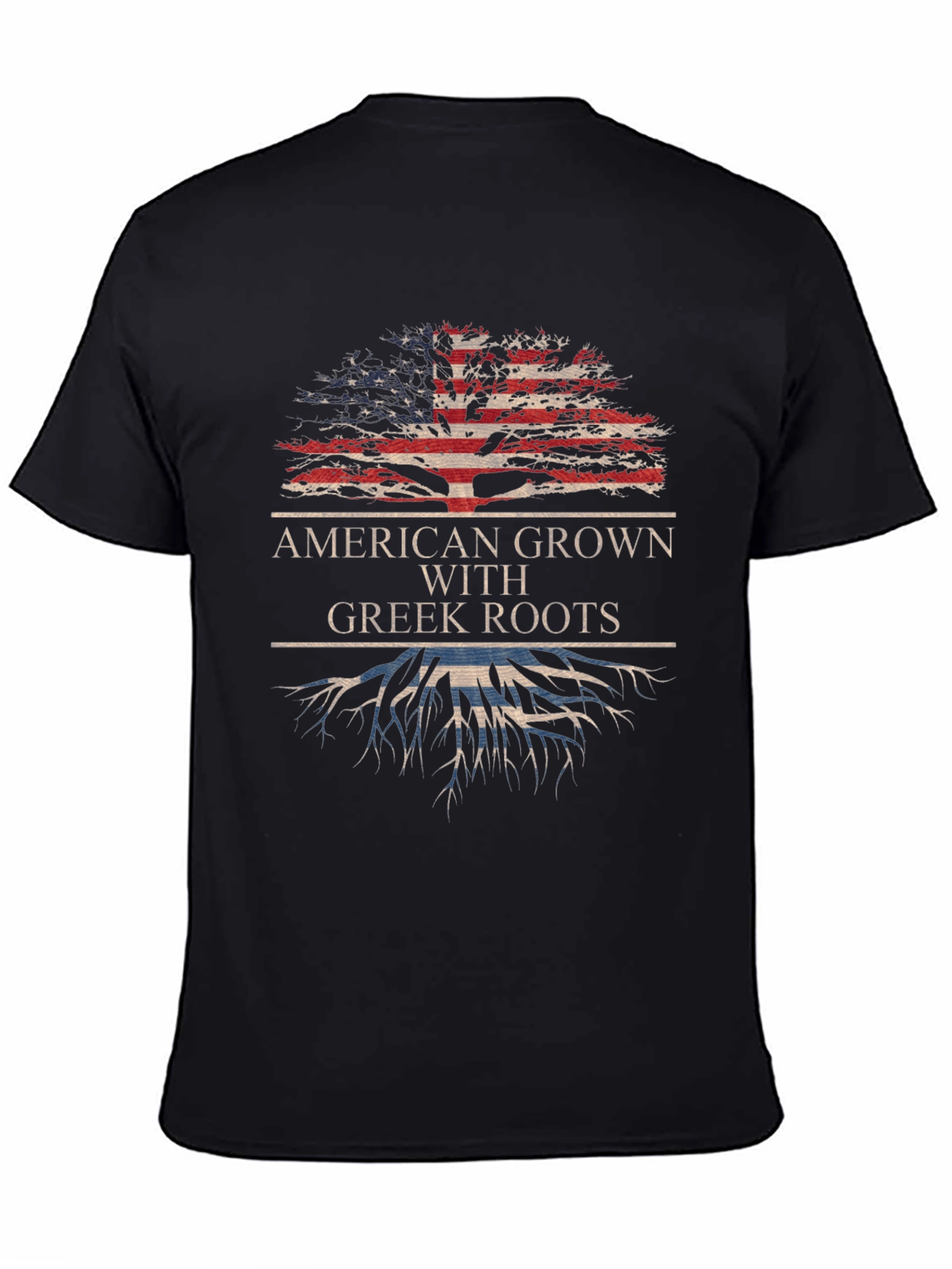American Grown with Greek Roots T-Shirt - 4