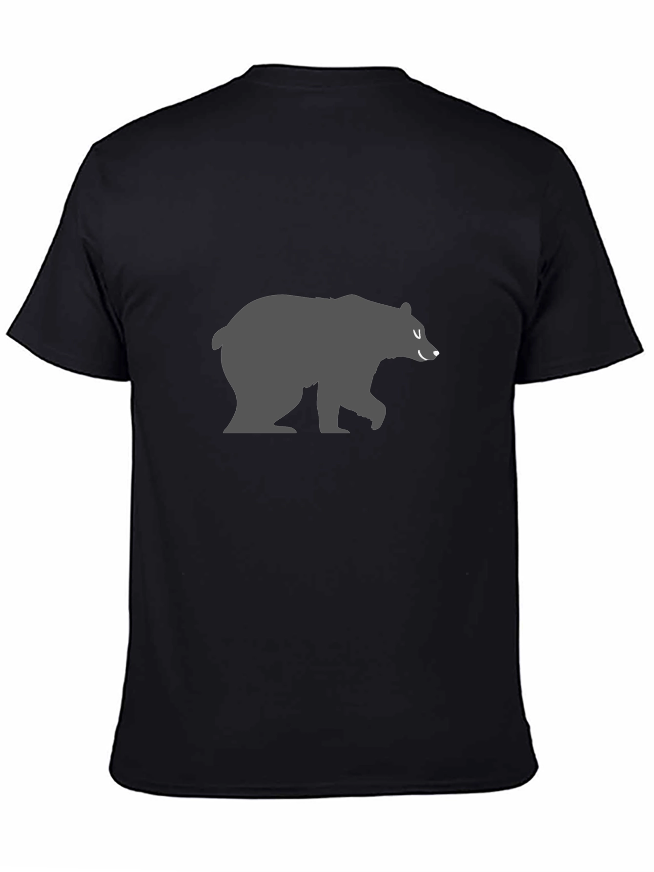 Black Men's Black Bear Graphic T-Shirt view 4