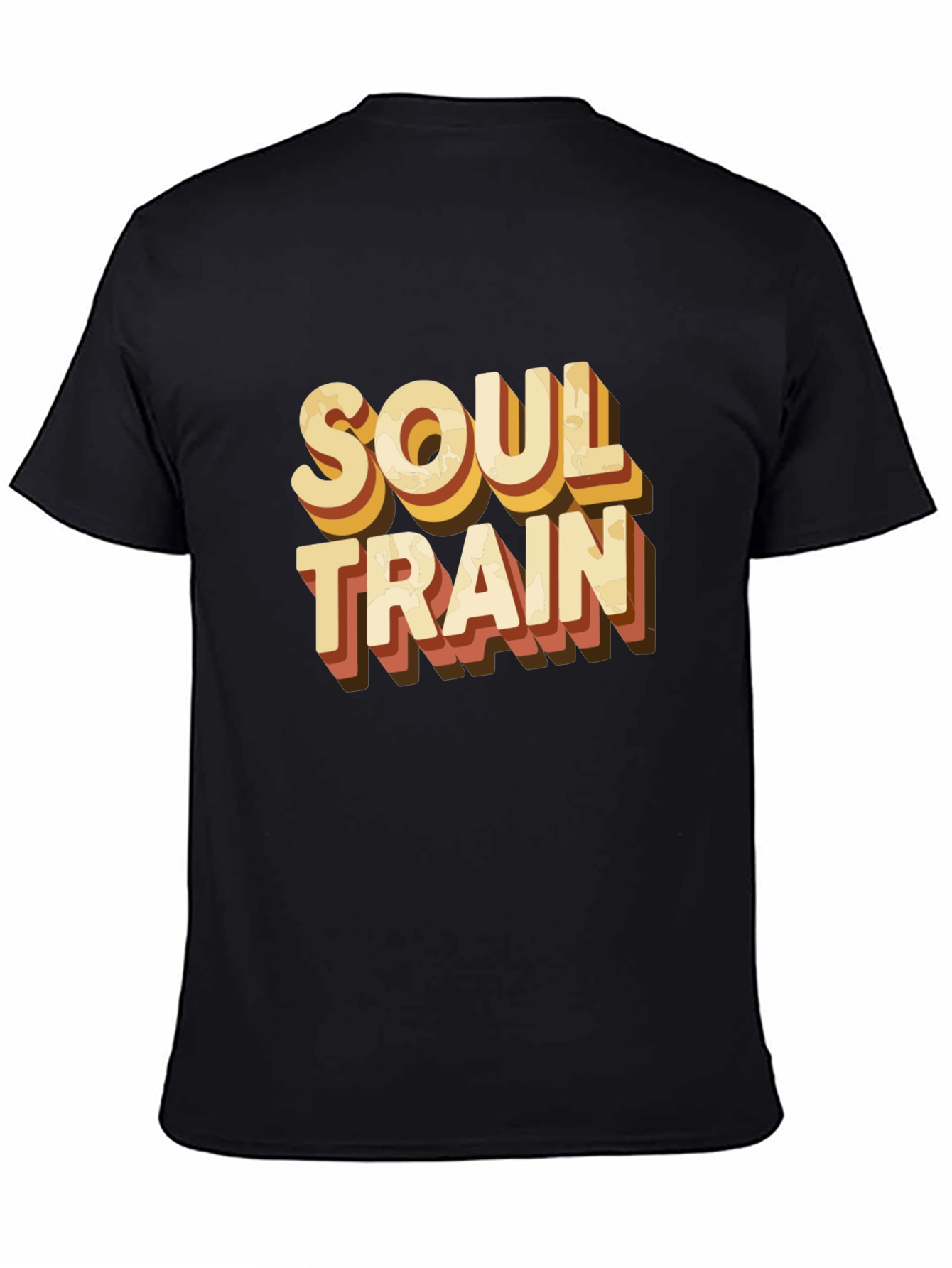 Black Soul Train Retro Graphic Tee view 4