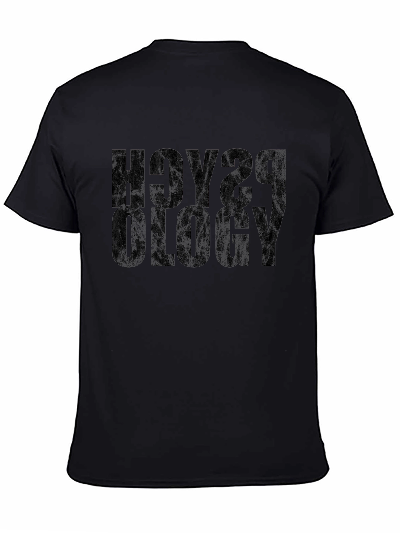 Black Psychology Black Graphic T-Shirt view 4