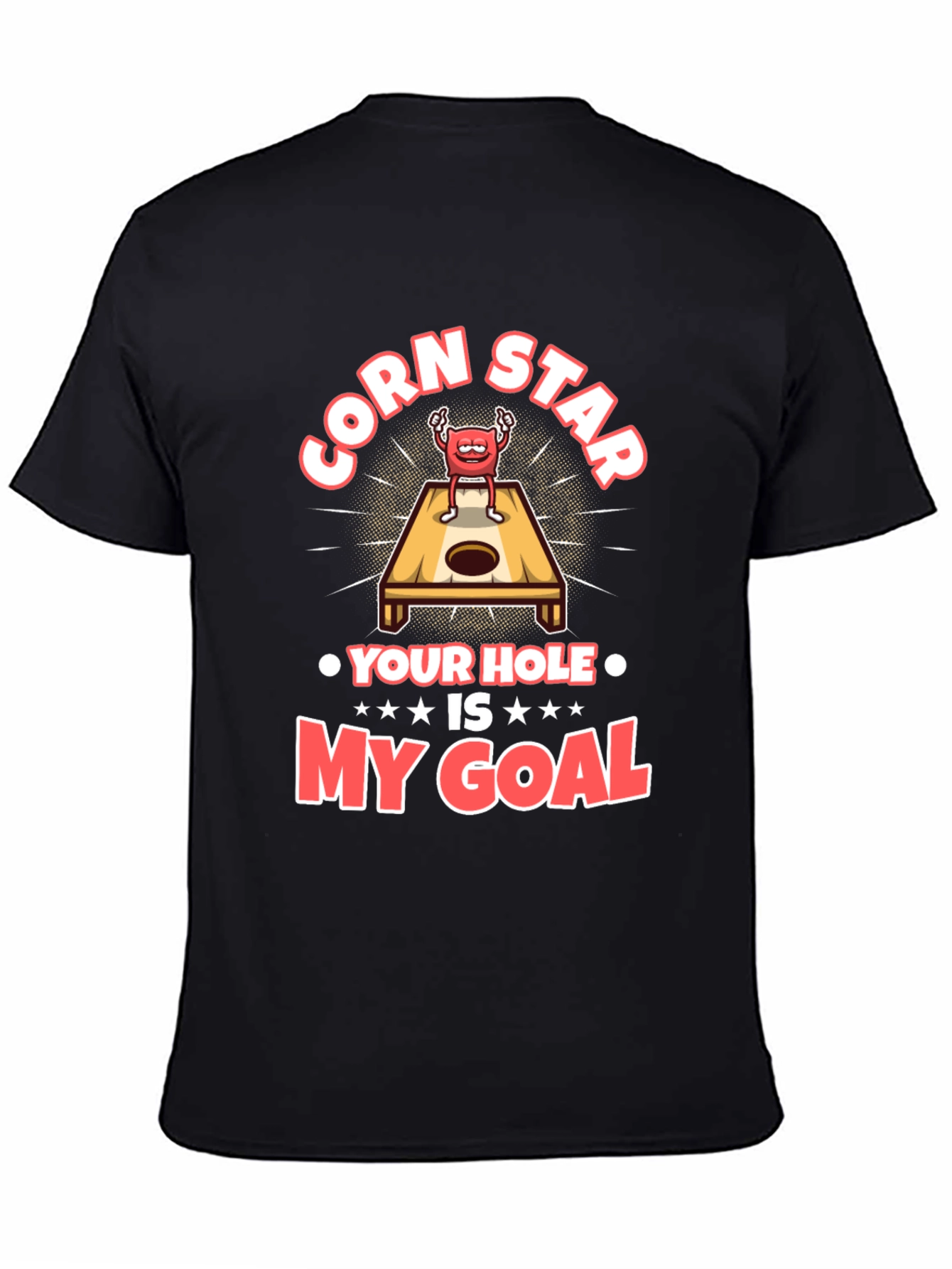 Black Corn Star Your Hole is My Goal T-Shirt view 4