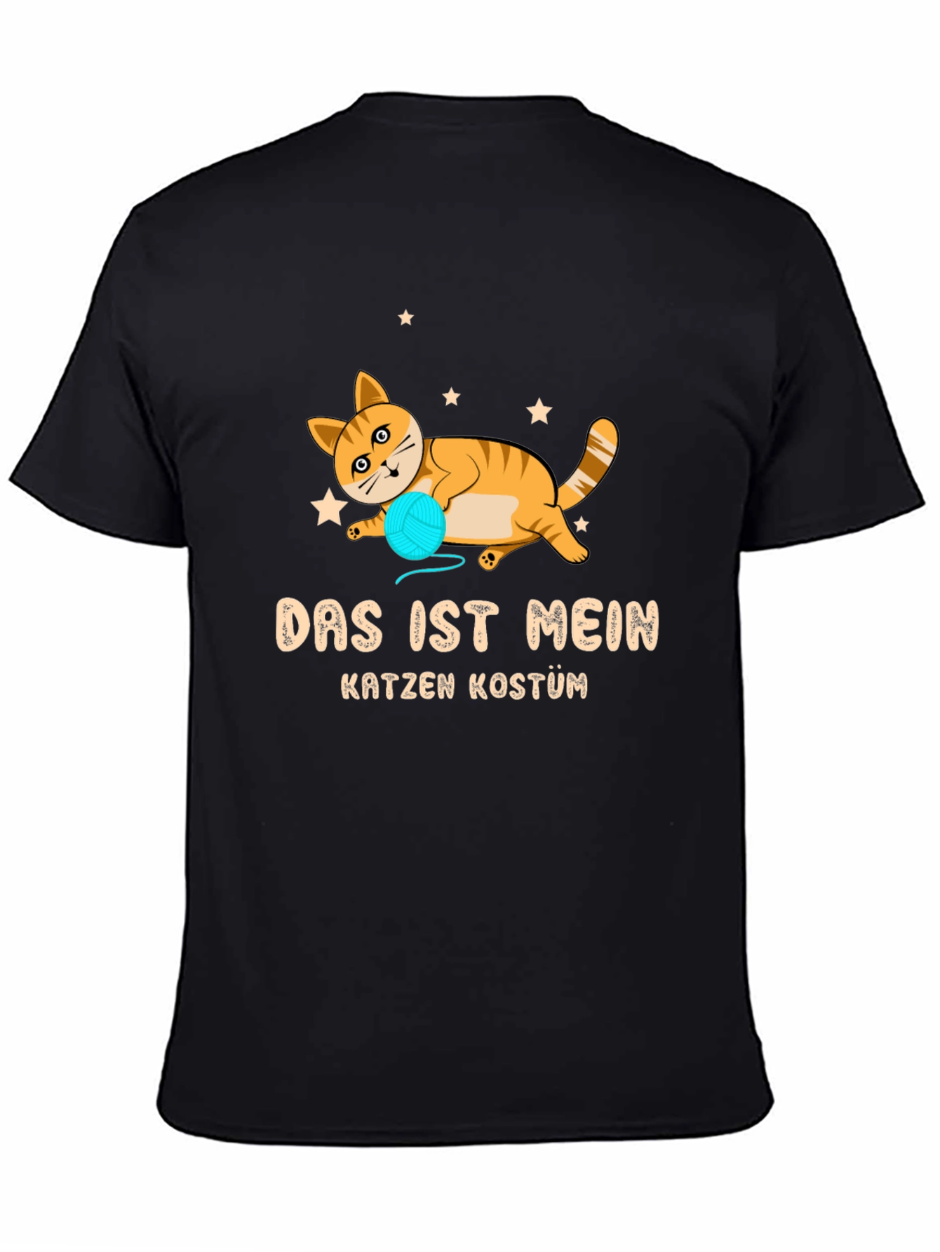 Black Das Ist Mein Katzen Kostüm T-Shirt - Cat Lover Tee view 4