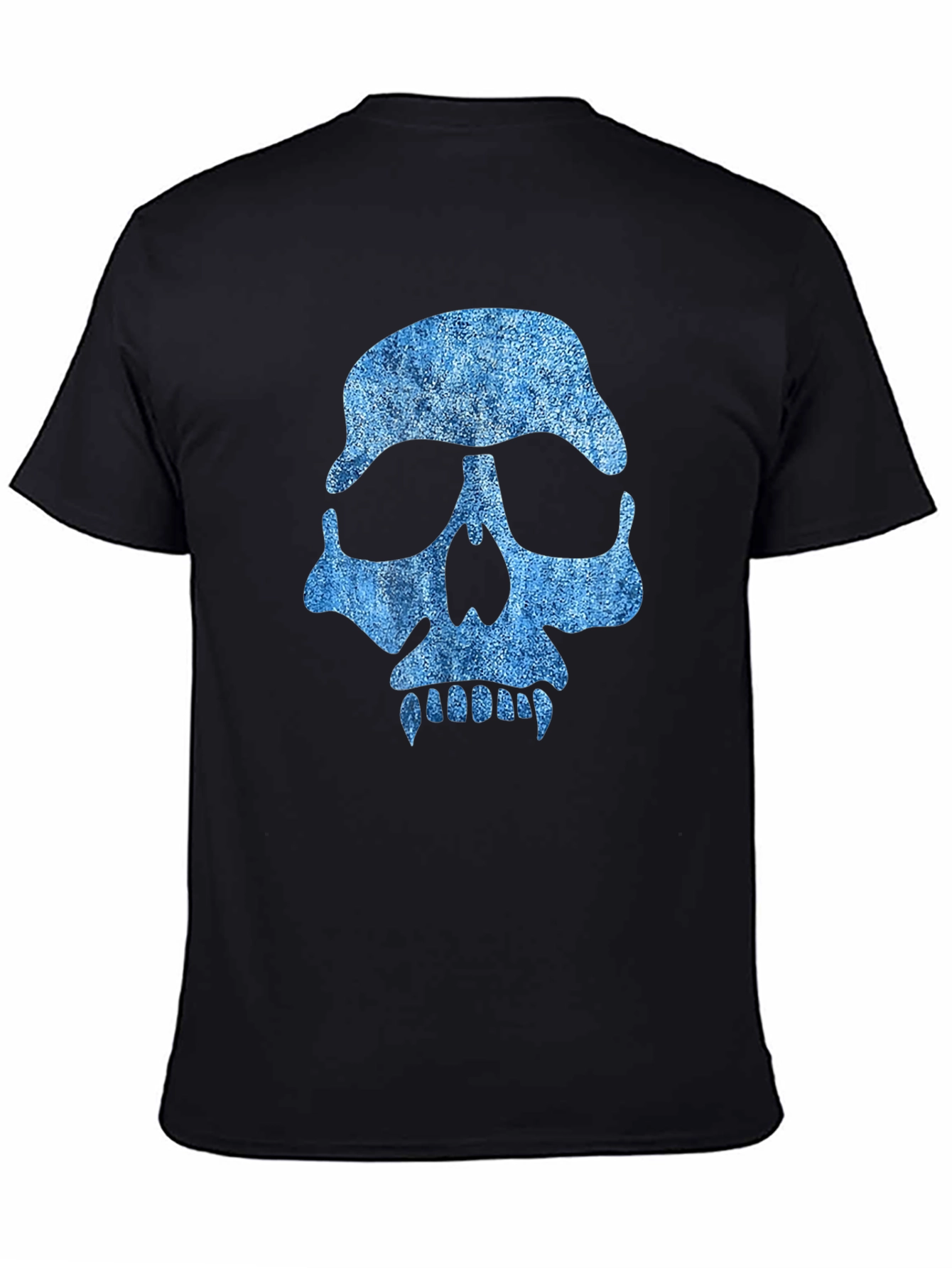 Black Skull Graphic Tee - Denim Style view 4
