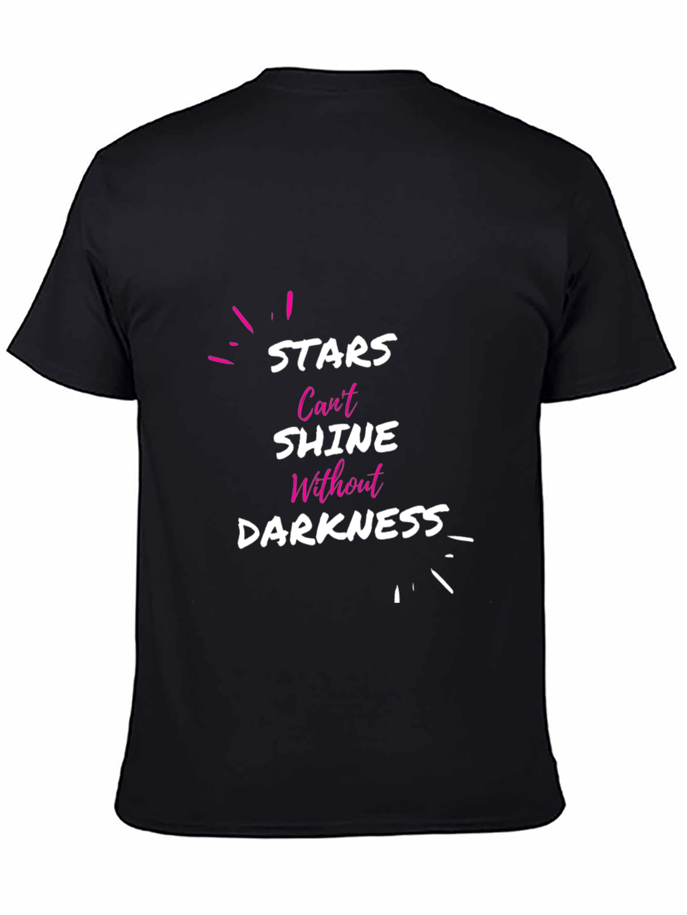 Black Stars Can't Shine Darkness Men's Tee view 4