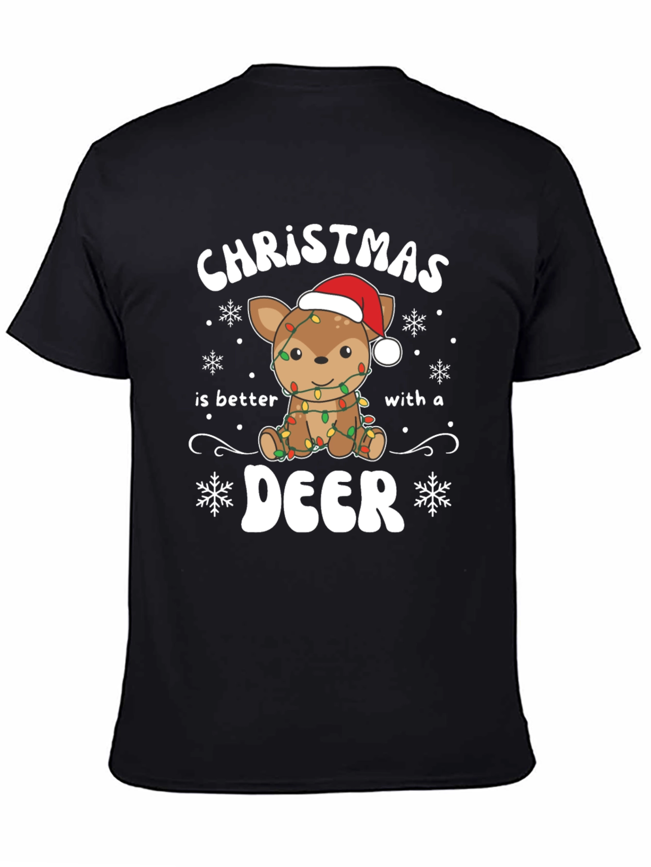 Christmas Deer T-Shirt - Holiday Season Apparel - 4