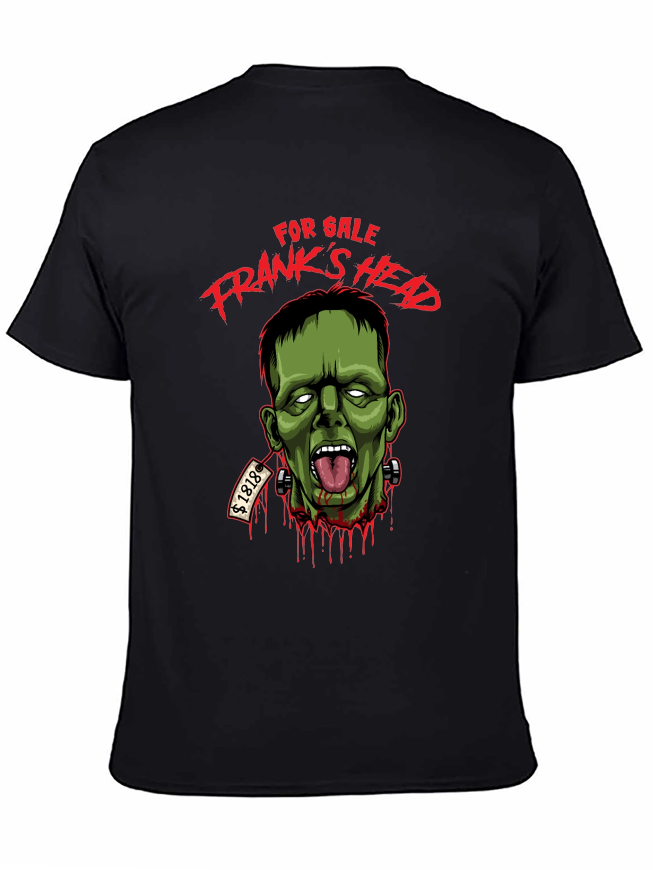 Black Frank's Head For Sale T-Shirt view 4