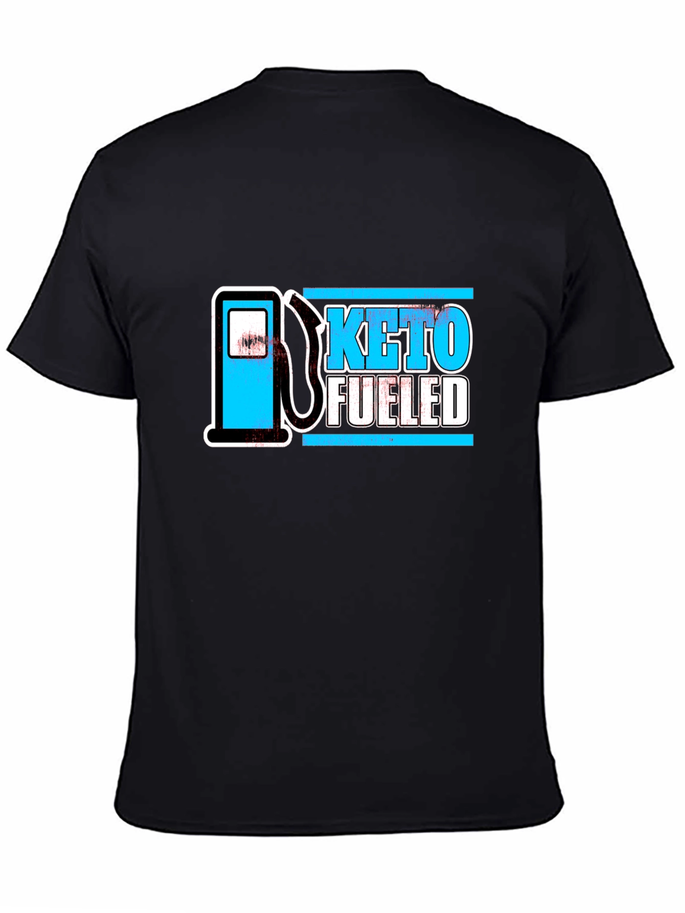 Black Keto Fueled Black T-Shirt view 4