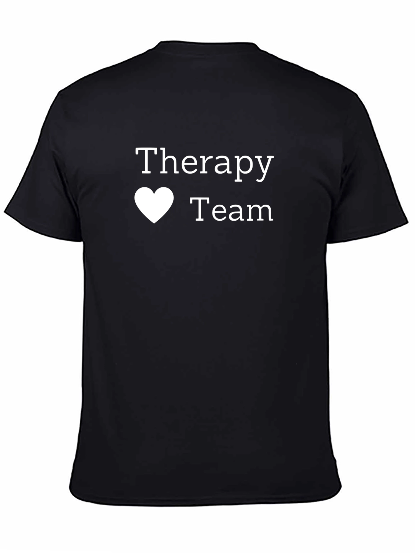 Black Therapy Team T-Shirt - Soft Cotton Tee view 4