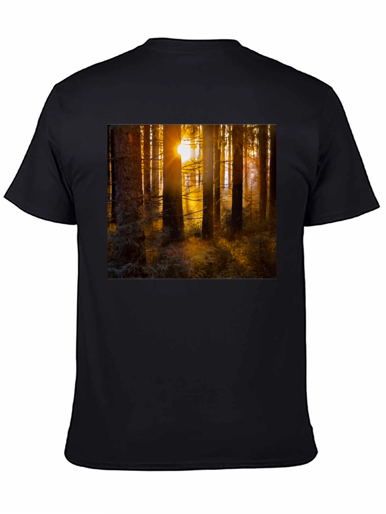 Black Forest Sun T-Shirt - Nature Inspired Apparel view 4