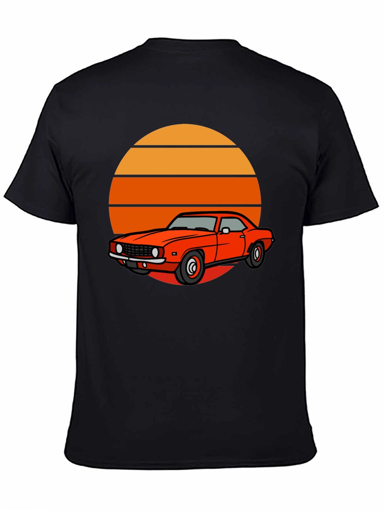 Black Retro Car Graphic Tee - Vintage Style view 4