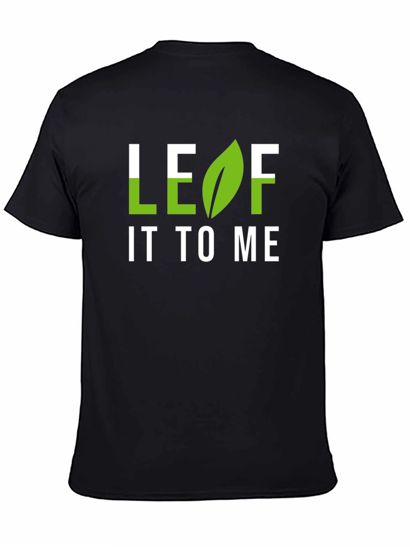 Black Leaf It To Me Graphic T-Shirt - Black view 4