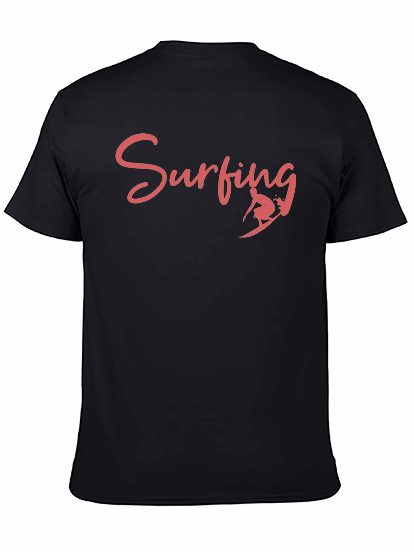 Black Surfing Graphic Tee - Cool Summer Vibes view 4