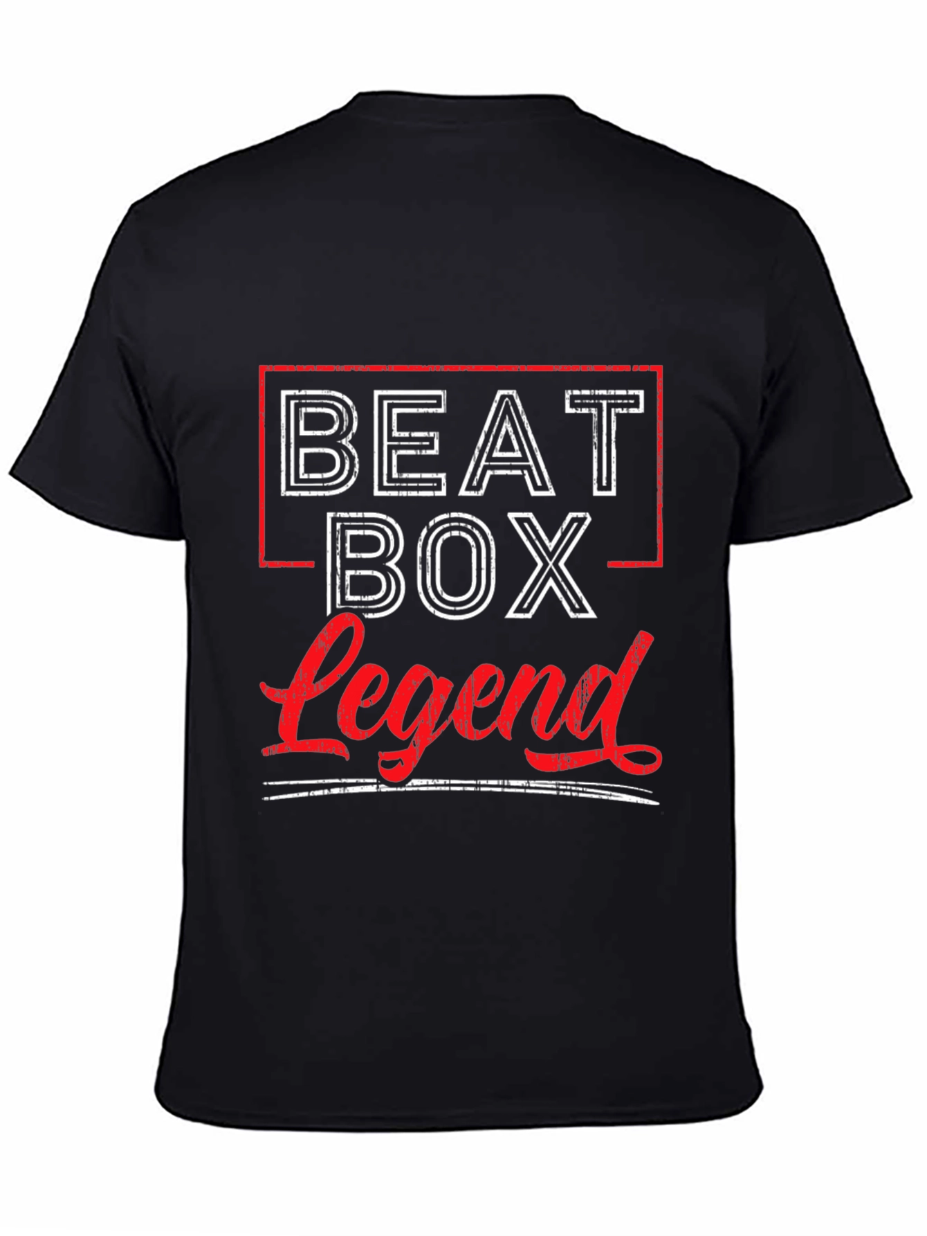 Black Beatbox Legend Graphic Tee - Music Lover's T-Shirt view 4