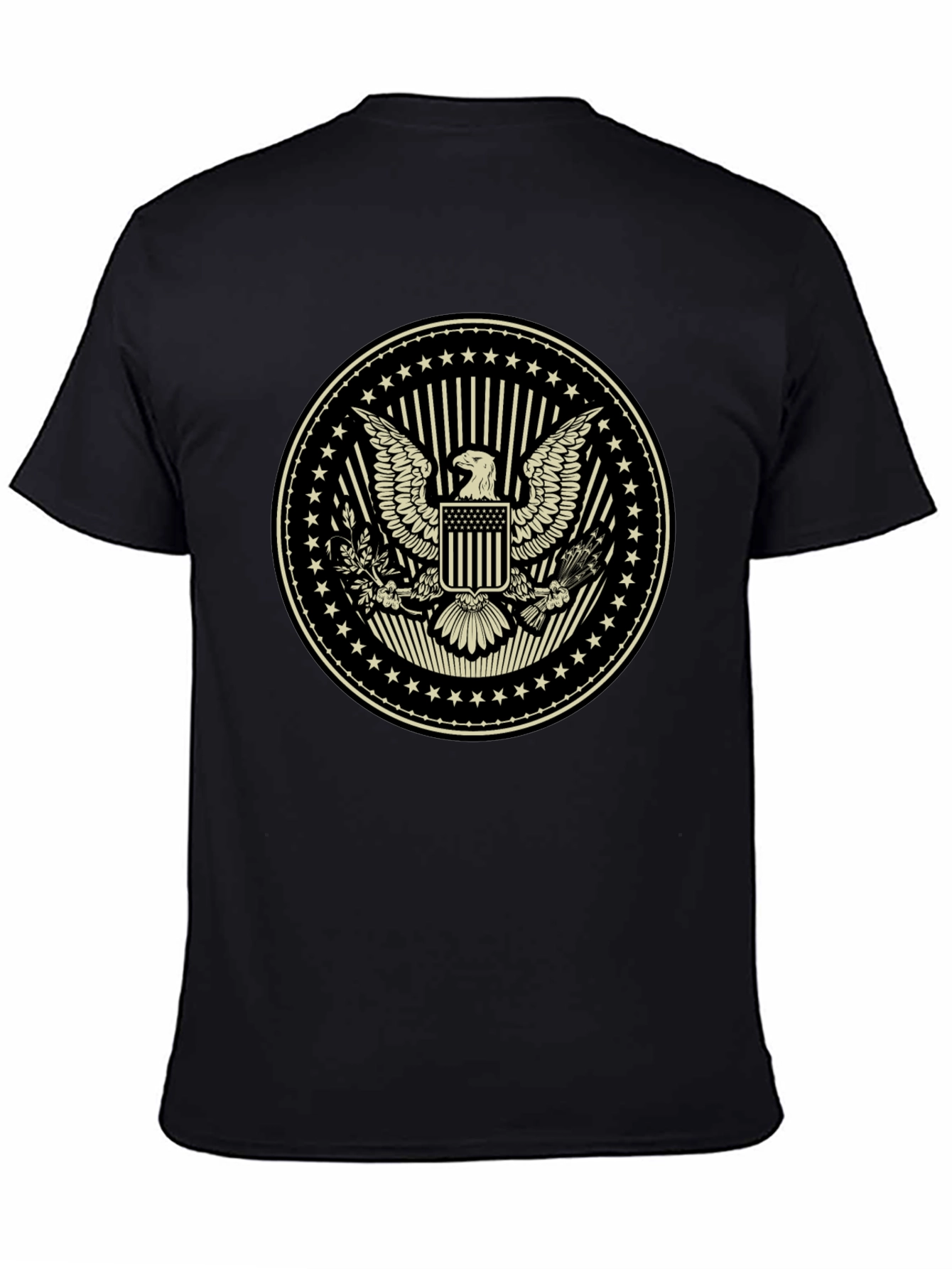Black American Eagle Graphic Tee - Patriotic Style view 4