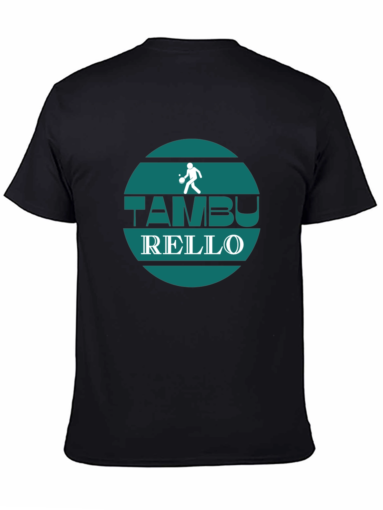 Black Tamburello Player Graphic Tee view 4